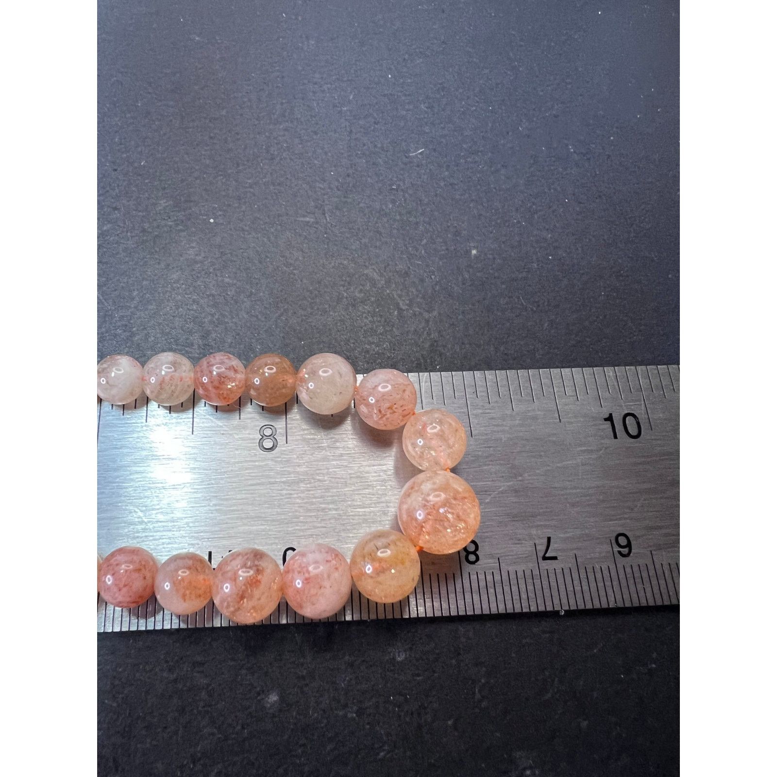 Other Sunstone bead necklace 18 inches with sterling clasp Size ONE SIZE - 9 Thumbnail