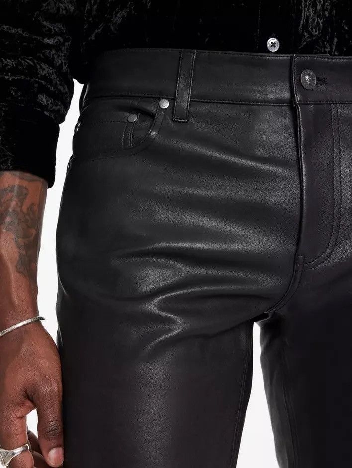 John Varvatos Rocker leather Pants size 30 Size US 30 / EU 46 - 2 Thumbnail