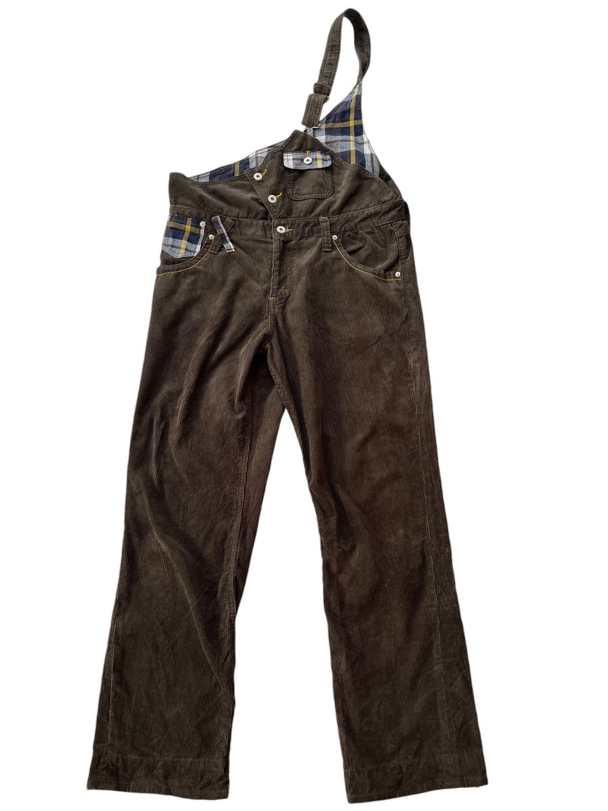 Vintage Vtg Corduroy Overralls Size US 39 - 1 Thumbnail