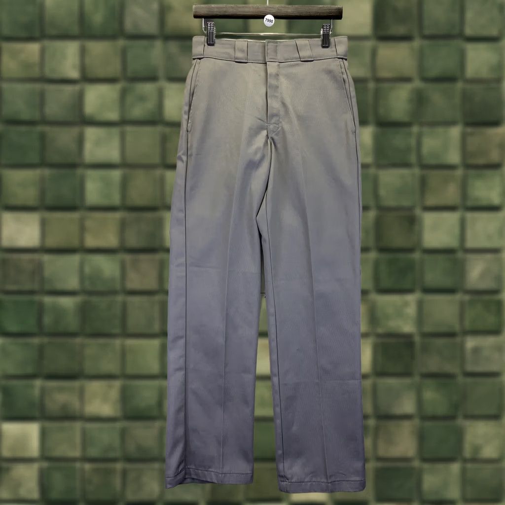 Dickies VINTAGE Dickies Gray Twill Work Pants Mens 29x32-7998 Shirt Pants Adult 1990s Mens Size US 29 - 1 Thumbnail