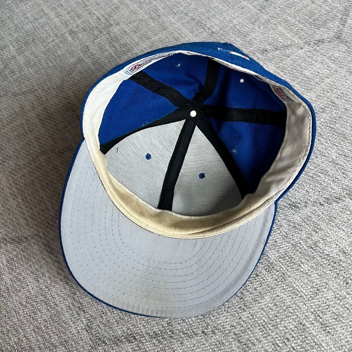 New Era Vintage 1990s New Era NY Mets Blue Baseball Wool Hat 7 1/8 Size ONE SIZE - 7 Thumbnail