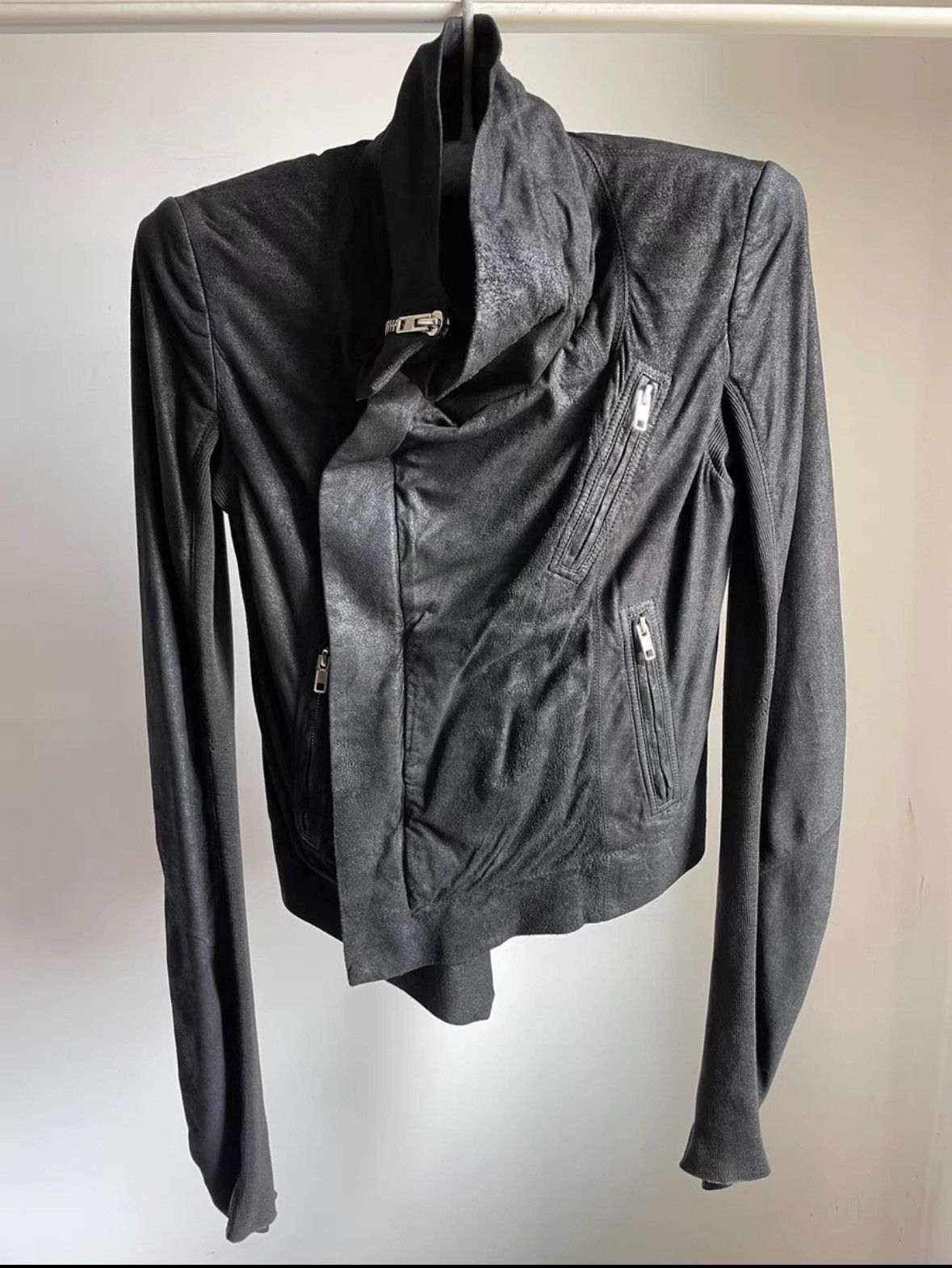 Rick Owens Rick Owens FW15 Leather Biker Jacket Size S / US 4 / IT 40 - 1 Thumbnail