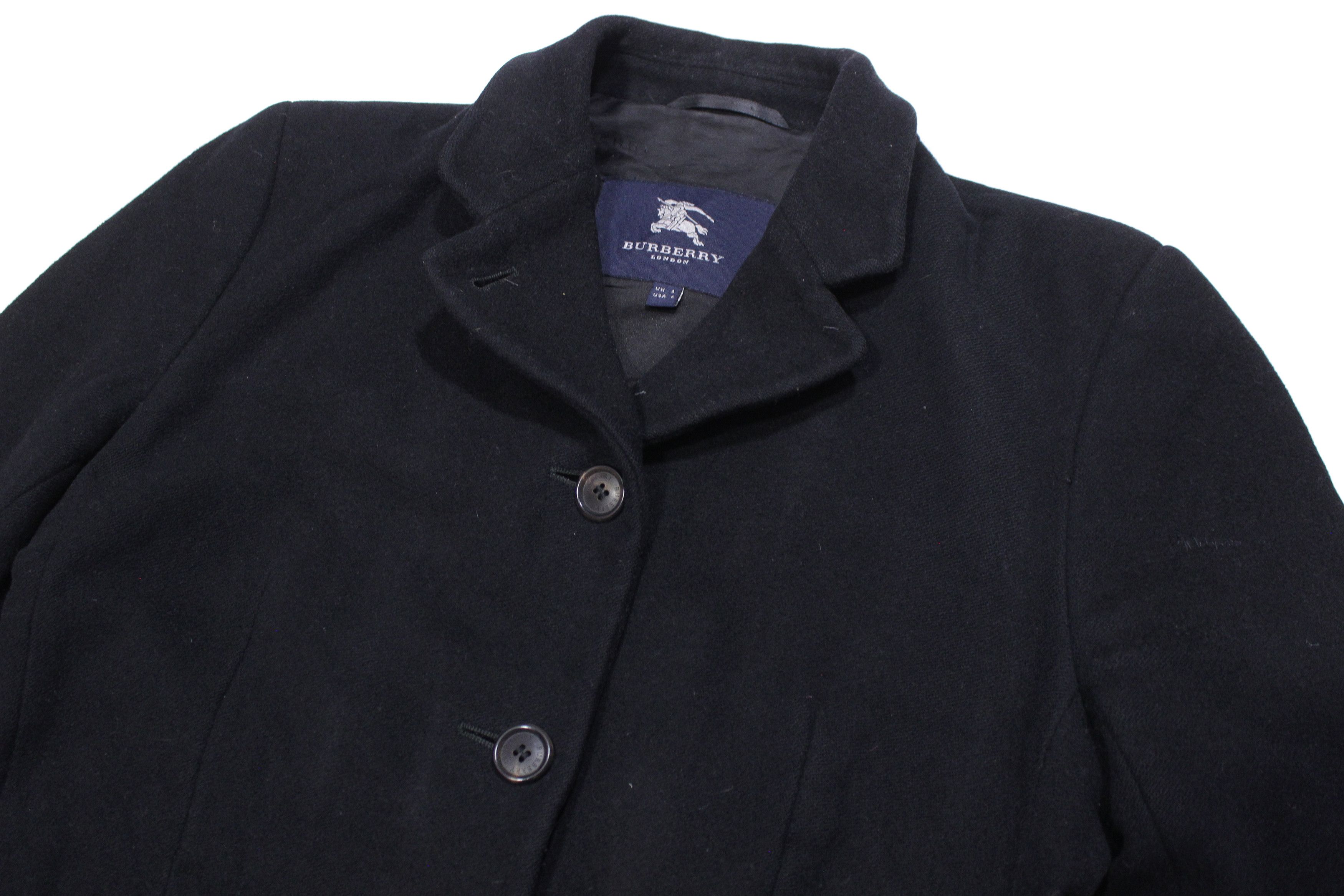 Burberry Wool Cashmere Overcoat Vintage Size S / US 4 / IT 40 - 3 Thumbnail