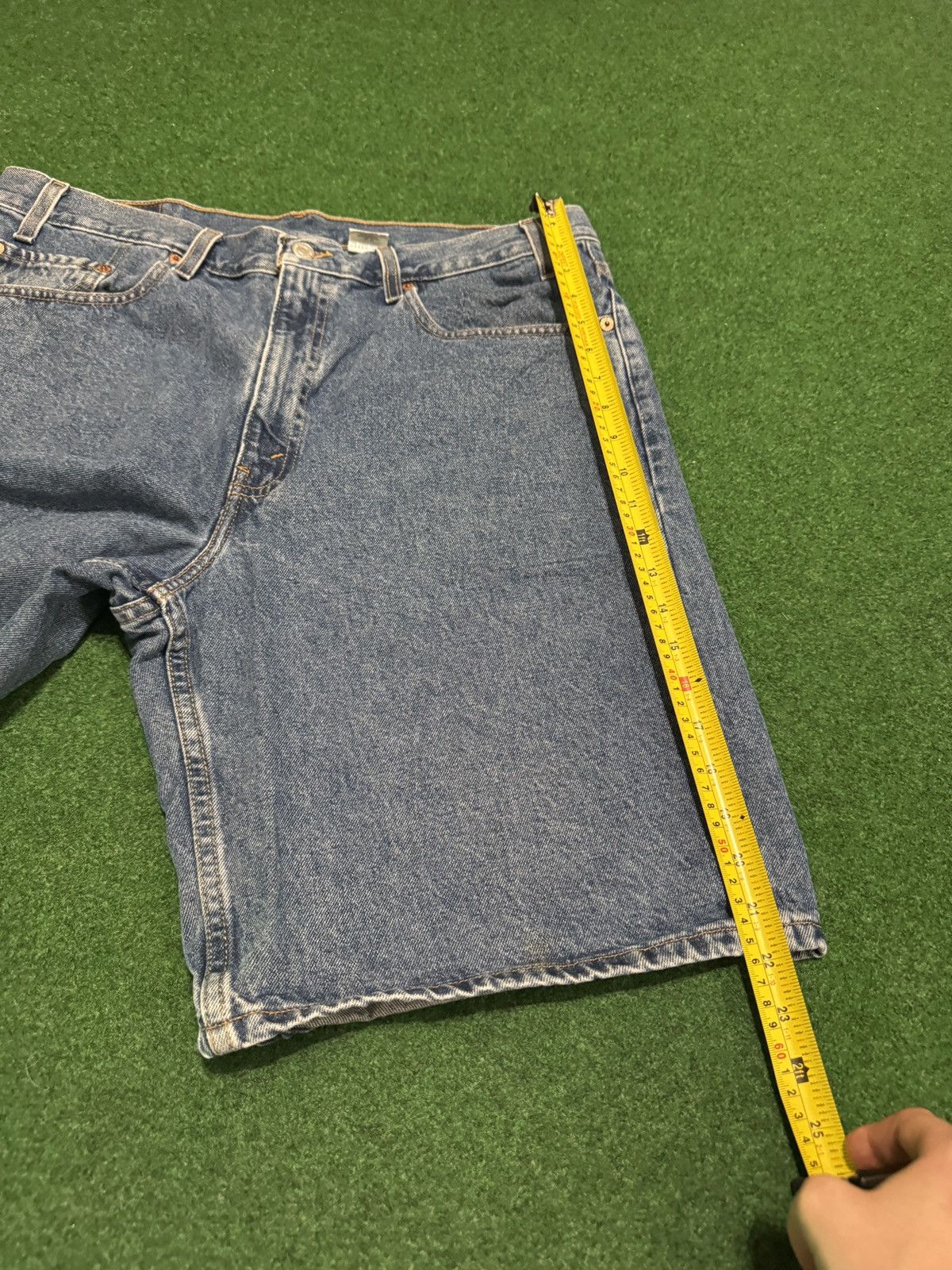Levi's Vintage Clothing Levis 550 Relaxed Baggy Jorts 38 Light Y2K 11” Denim Shorts Size US 38 / EU 54 - 9 Thumbnail