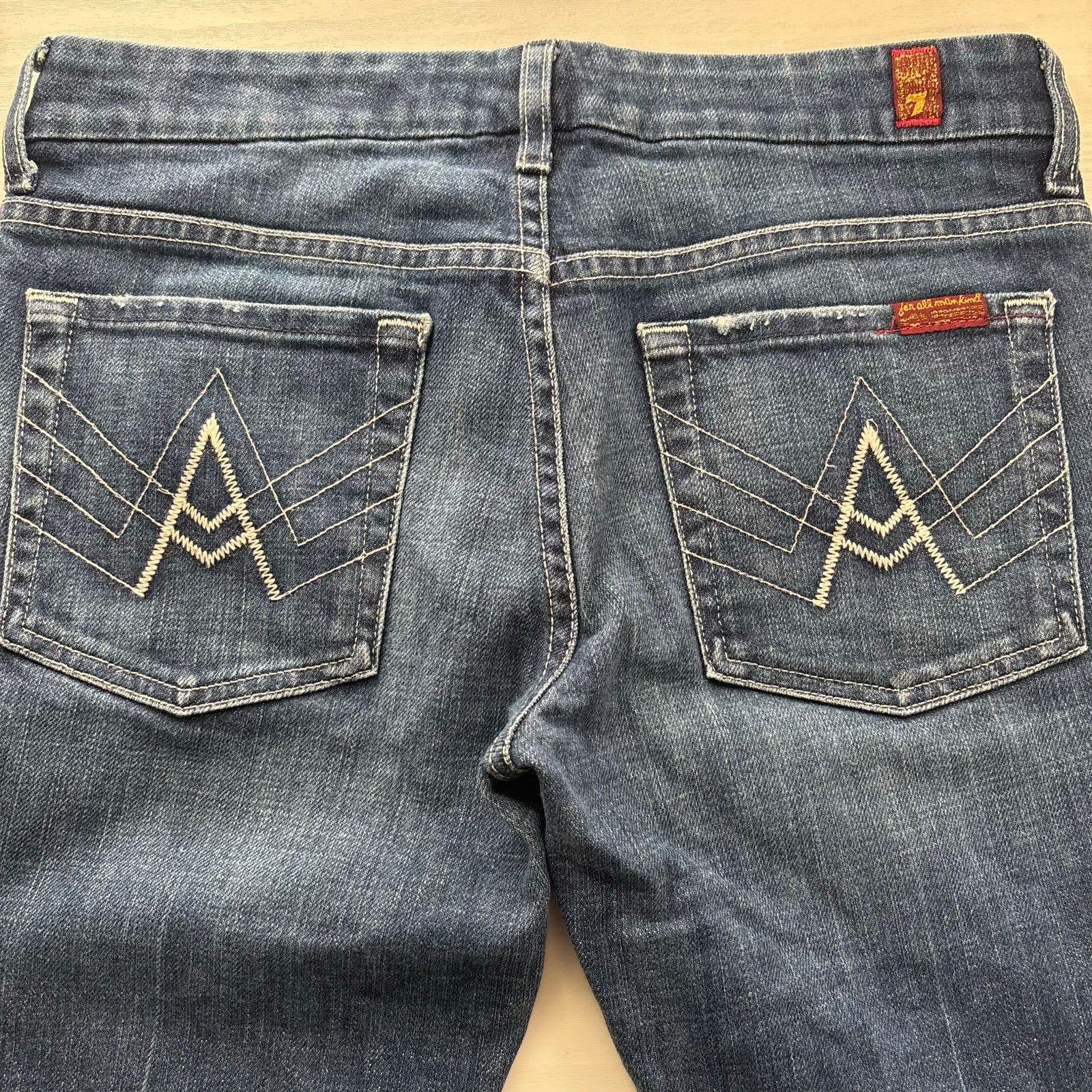 7 For All Mankind 7 For All Mankind A Pocket Bootcut Jeans EU 27 Mid-Rise Size 27" / US 4 / IT 40 - 8 Thumbnail