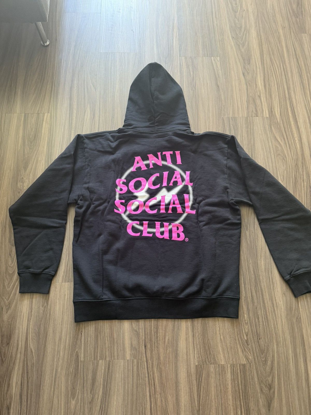 Anti Social Social Club × Fragment Design Anti Social Social Club x Fragment Hoodie Black Pink XL Size US XL / EU 56 / 4 - 4 Thumbnail