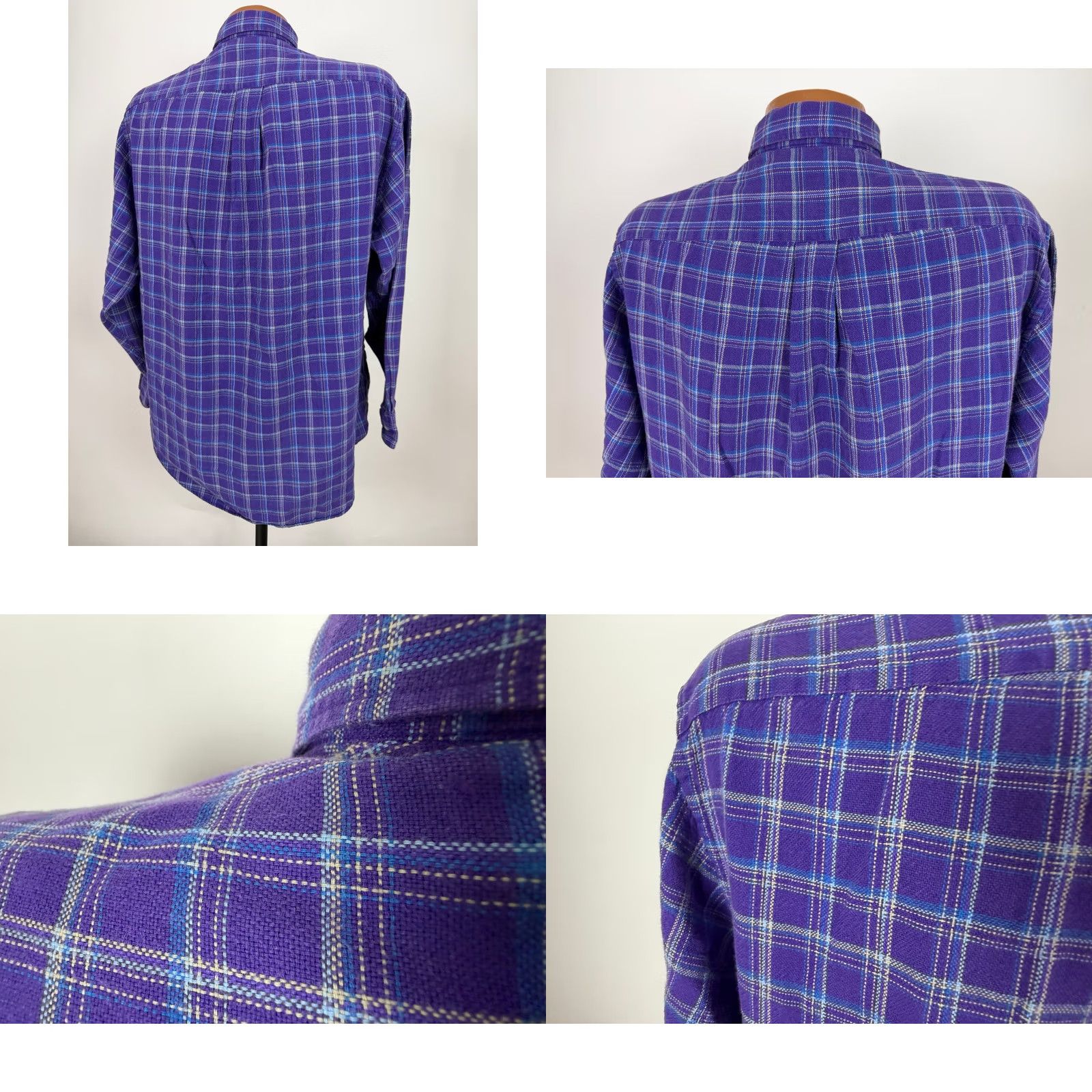 Alexander Julian VINTAGE Alexander Julian Shirt Men M Plaid Lightweight 90s Casual Button-Up Collared Long Sleeve Purple Size US M / EU 48-50 / 2 - 8 Thumbnail