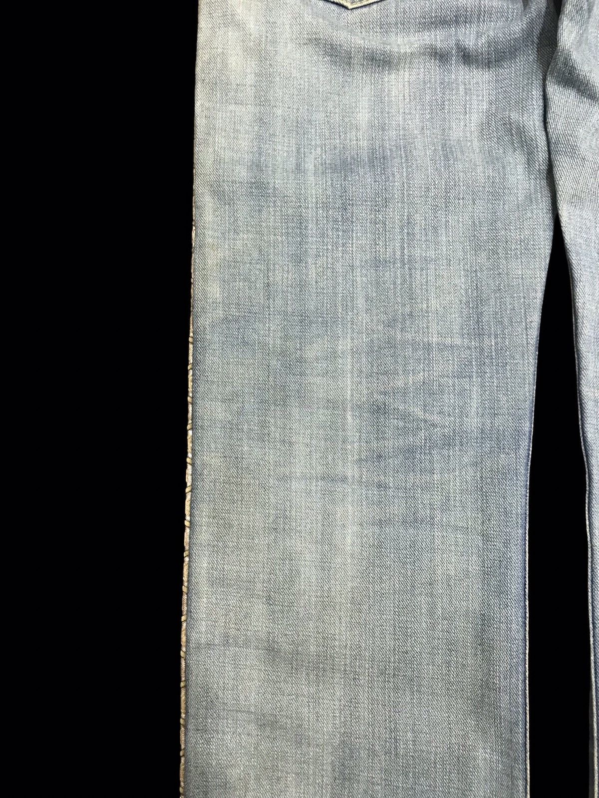 Designer 💥ARCHIVAL💥VERY RARE GEMSTONE TWO TONES BUSH DENIM F386 Size US 31 - 14 Thumbnail