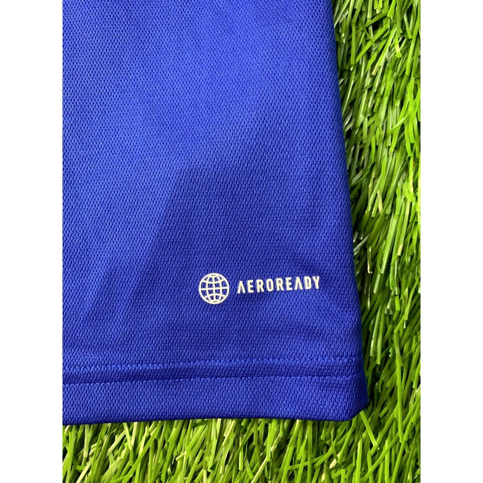 Adidas ADIDAS TIRO POLO SHIRT MEN L BLUE and WHITE 2022 Football Soccer Adidas Performance Shirt Size US L / EU 52-54 / 3 - 4 Thumbnail