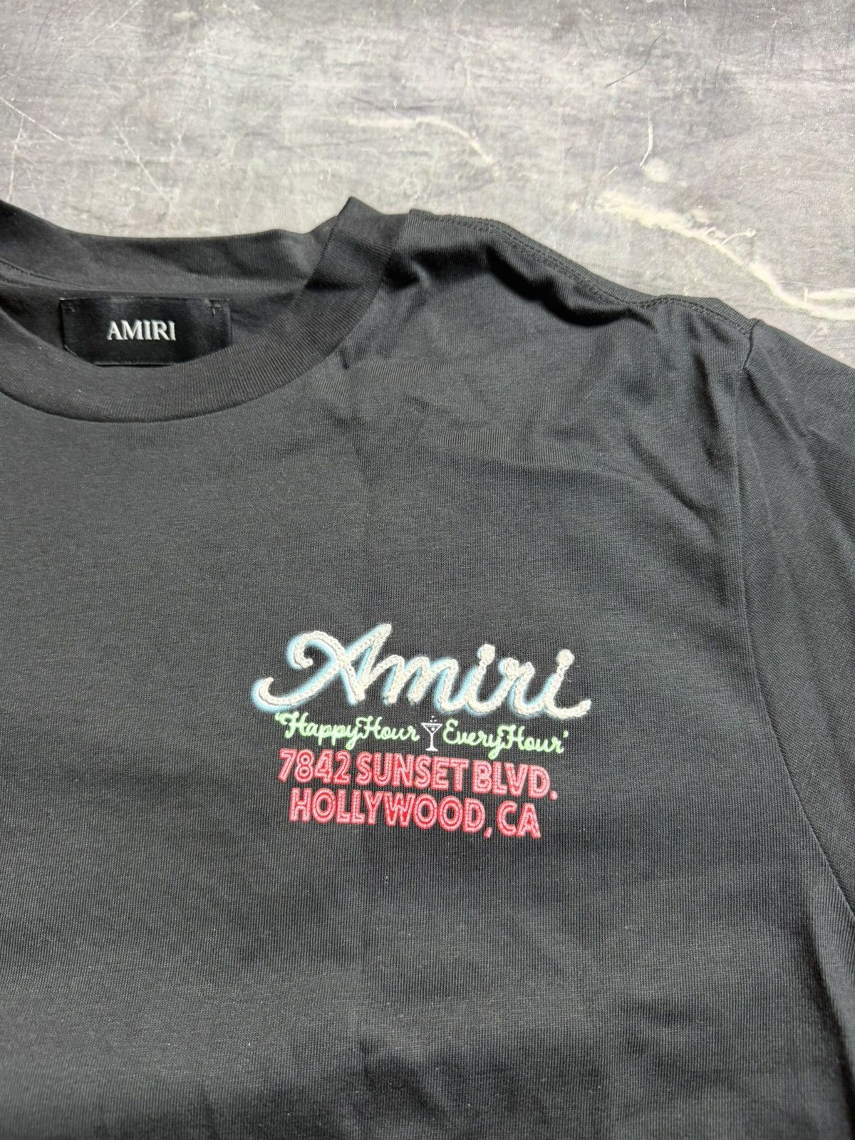 Amiri Amiri Neon Lights Embroidered Logo T-Shirt Size US L / EU 52-54 / 3 - 3 Thumbnail