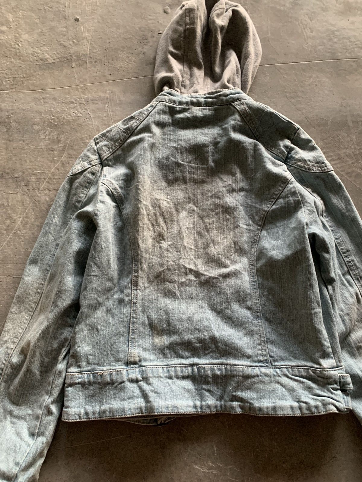 If Six Was Nine sorridere boxy denim biker jacket hooded grunge punk style Size US S / EU 44-46 / 1 - 14 Thumbnail