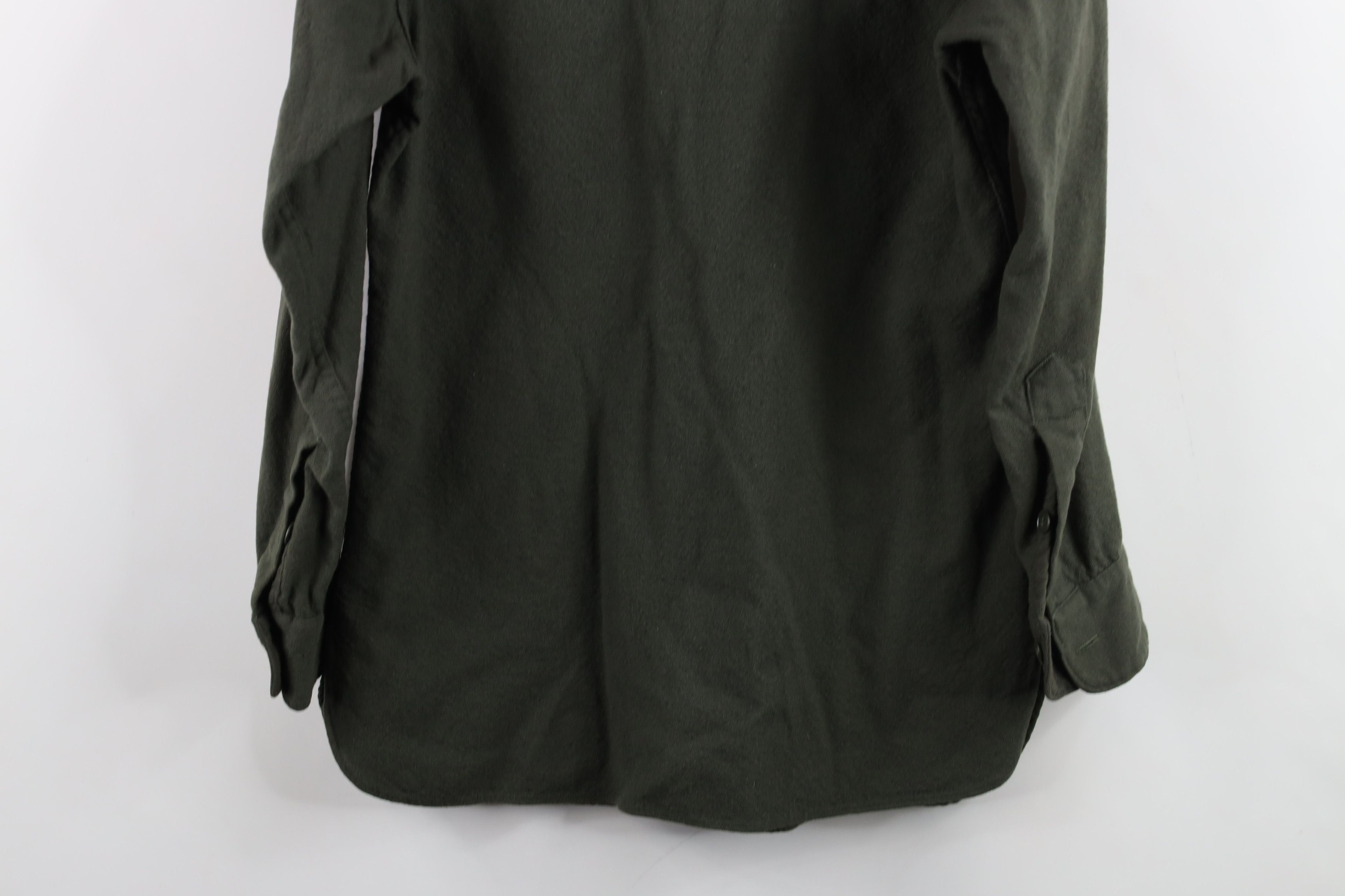 Vintage Vintage 50s 60s Military Wool Field Button Shirt Green USA Size US S / EU 44-46 / 1 - 13 Thumbnail