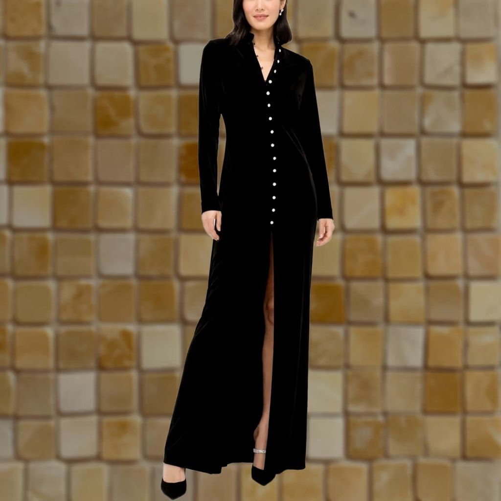 long silk dresses Lady Black Tie - Charlize Gown - Draped Satin Evening Dress maternity gown for photoshoot Style:Queen Star designed to make a Modest Dusty Rose Long