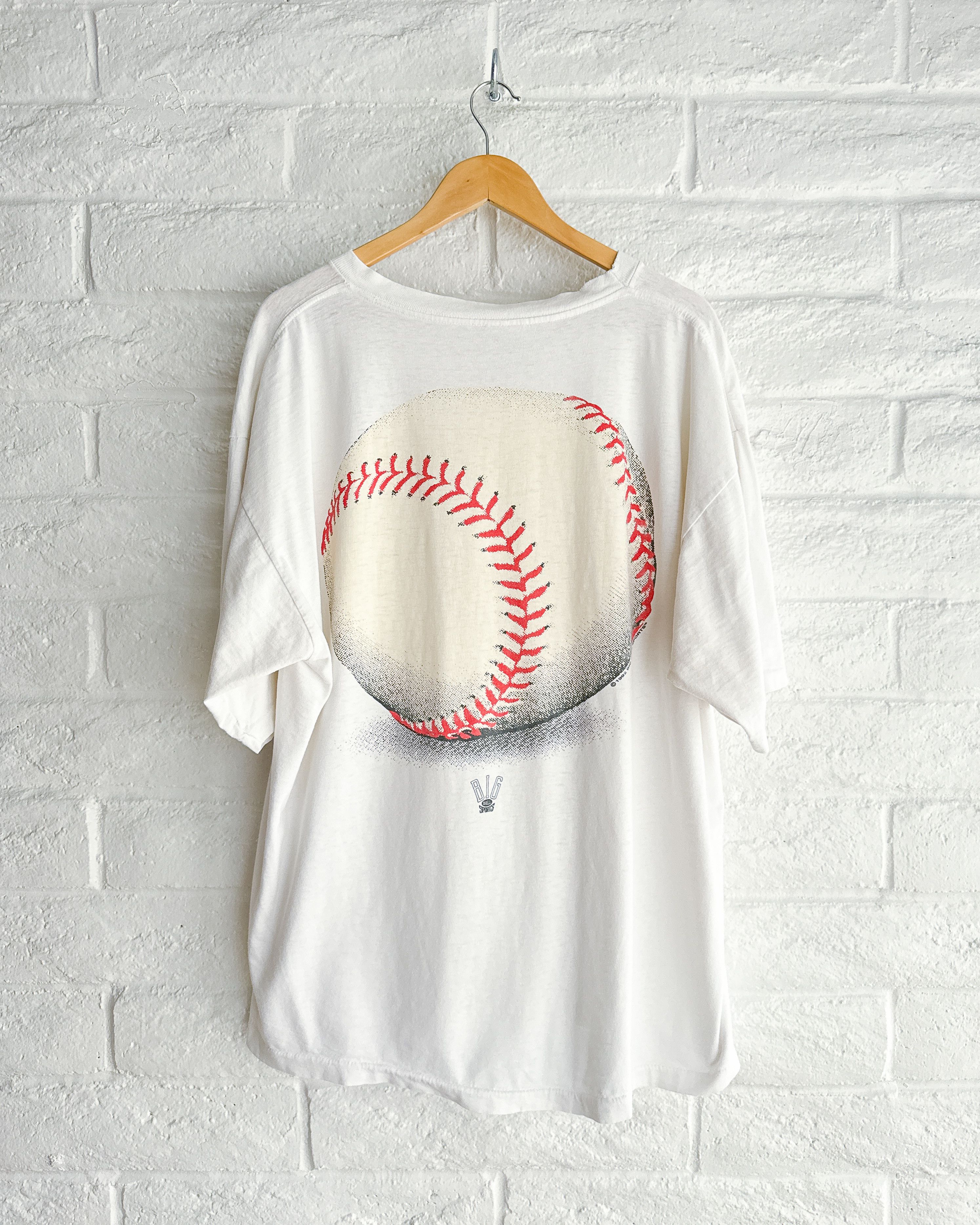 Vintage Vintage Big Ball Sports Baseball Graphic T Shirt Men's 2XL Size US XXL / EU 58 / 5 - 1 Thumbnail