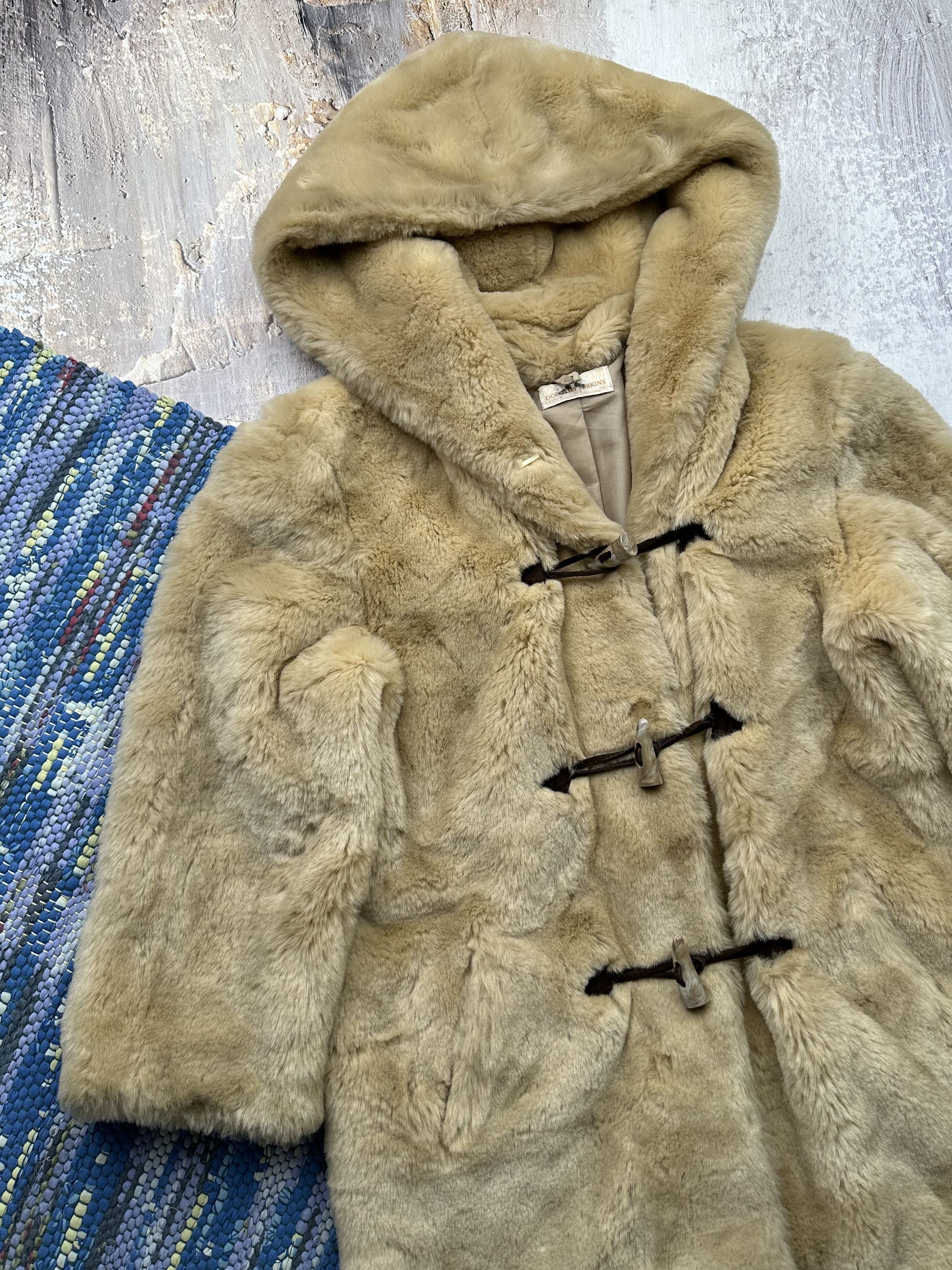 Japanese Brand Vintage Faux Fur Coat A130(52) Size L / US 10 / IT 46 - 2 Thumbnail