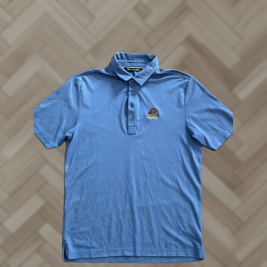 TravisMathew Travis Mathew Polo Shirt Golf Blue Short Sleeve Medium Mens Polo Shirt Golf Blue Travis Mathew Shirt Polo Short Sleeve Medium Mens Size US M / EU 48-50 / 2 - 1 Thumbnail