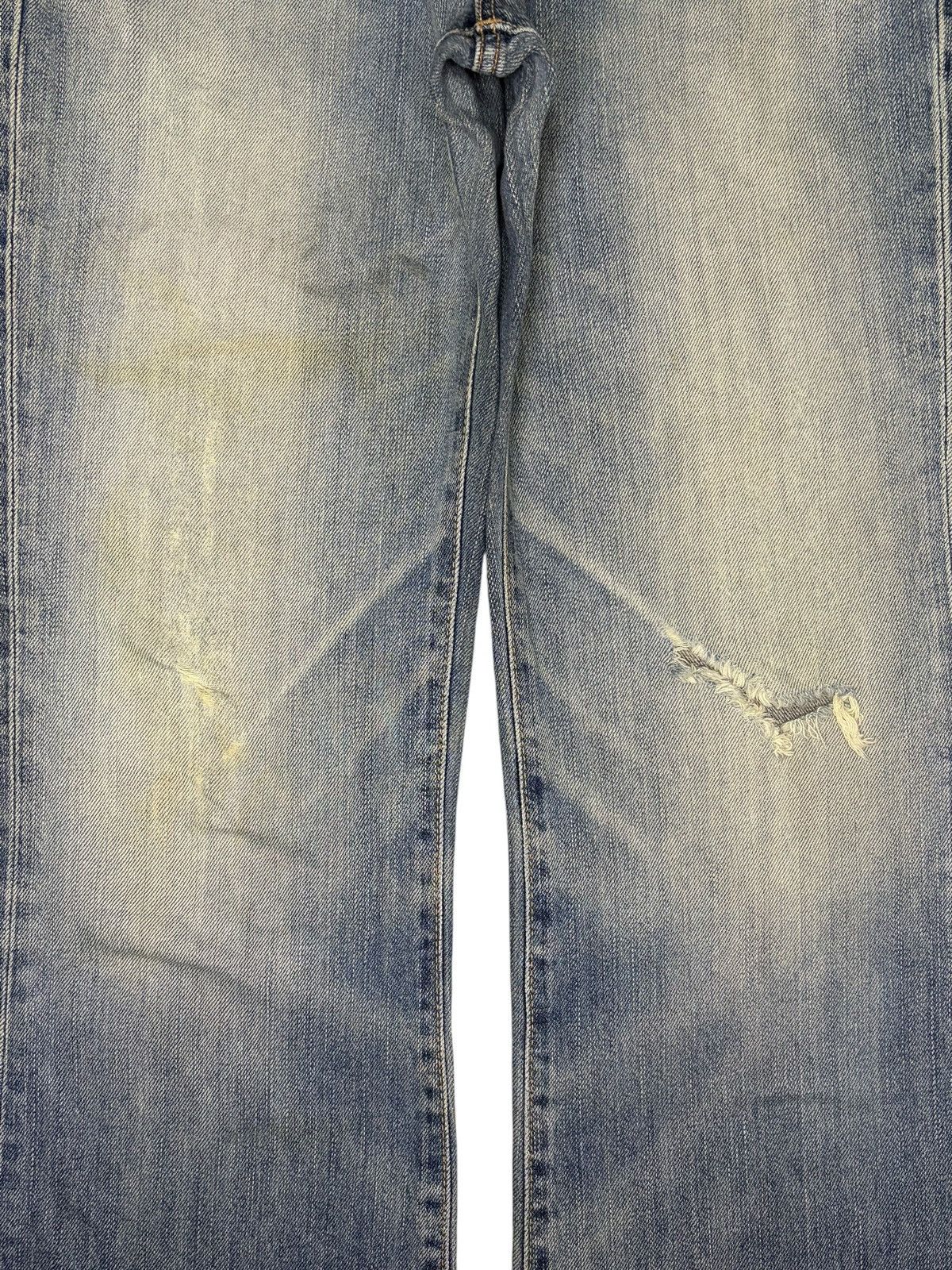 Edwin Exclusive Vintage Edwin XV Faded Wash Distress Flare Jeans Size US 30 / EU 46 - 3 Thumbnail