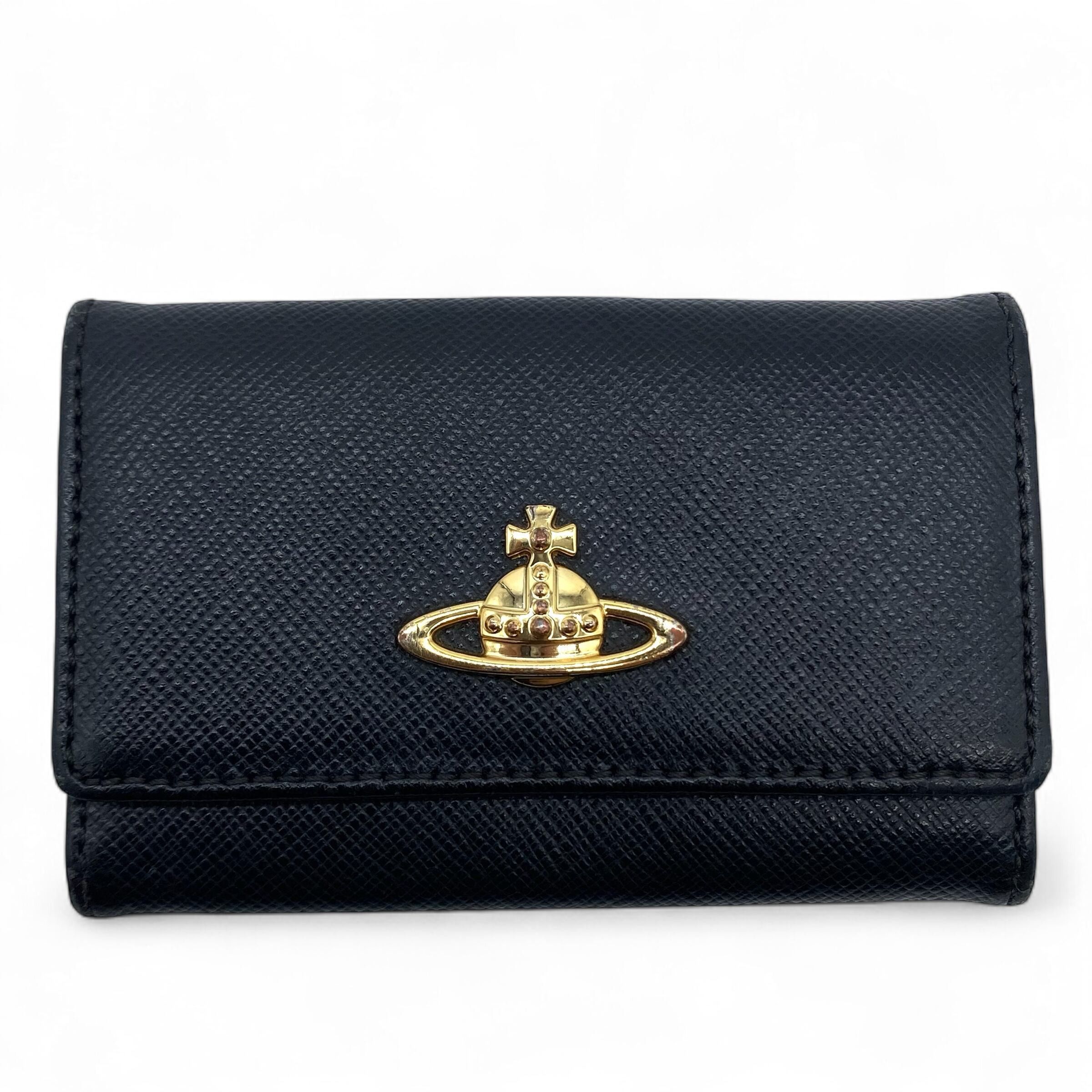 Vivienne Westwood Vivienne Westwood ORB Leather Key Case Black Size ONE SIZE - 1 Thumbnail