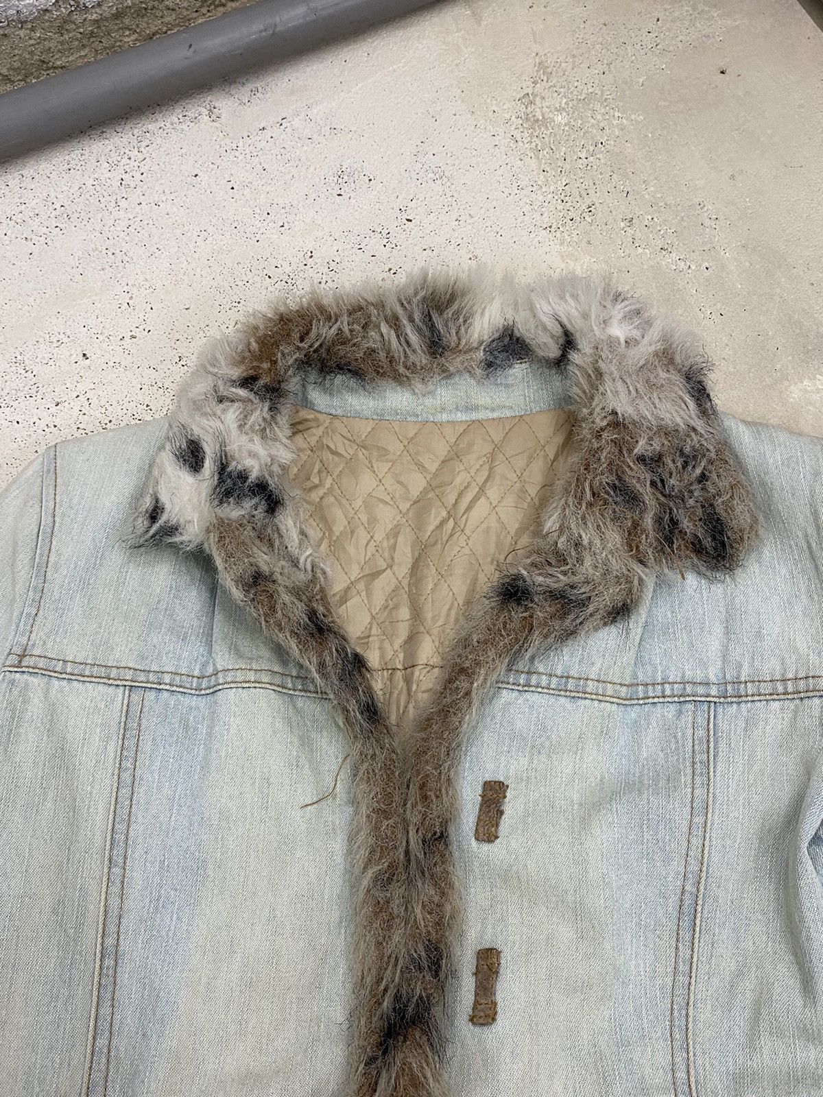 GOSTAR DE FUGA Parka Japan Jacket Jean Fur Winter Dirty Light Blue Jean Size US S / EU 44-46 / 1 - 5 Thumbnail