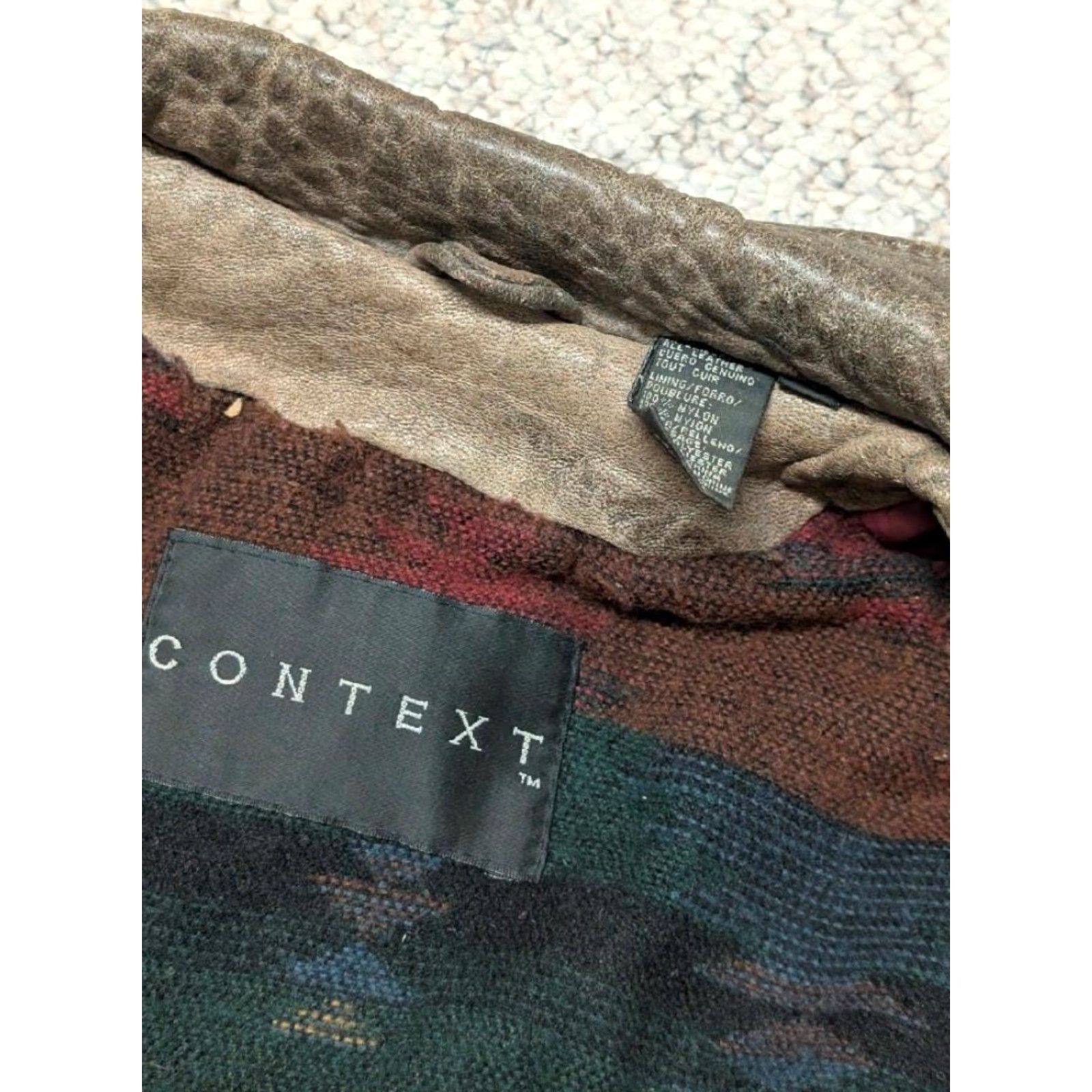 Vintage VINTAGE PATINA leather jacket Bomber Context Men XL brown distressed 1990s/Mad Max - Mens XL Leather Jacket Size US XL / EU 56 / 4 - 5 Thumbnail