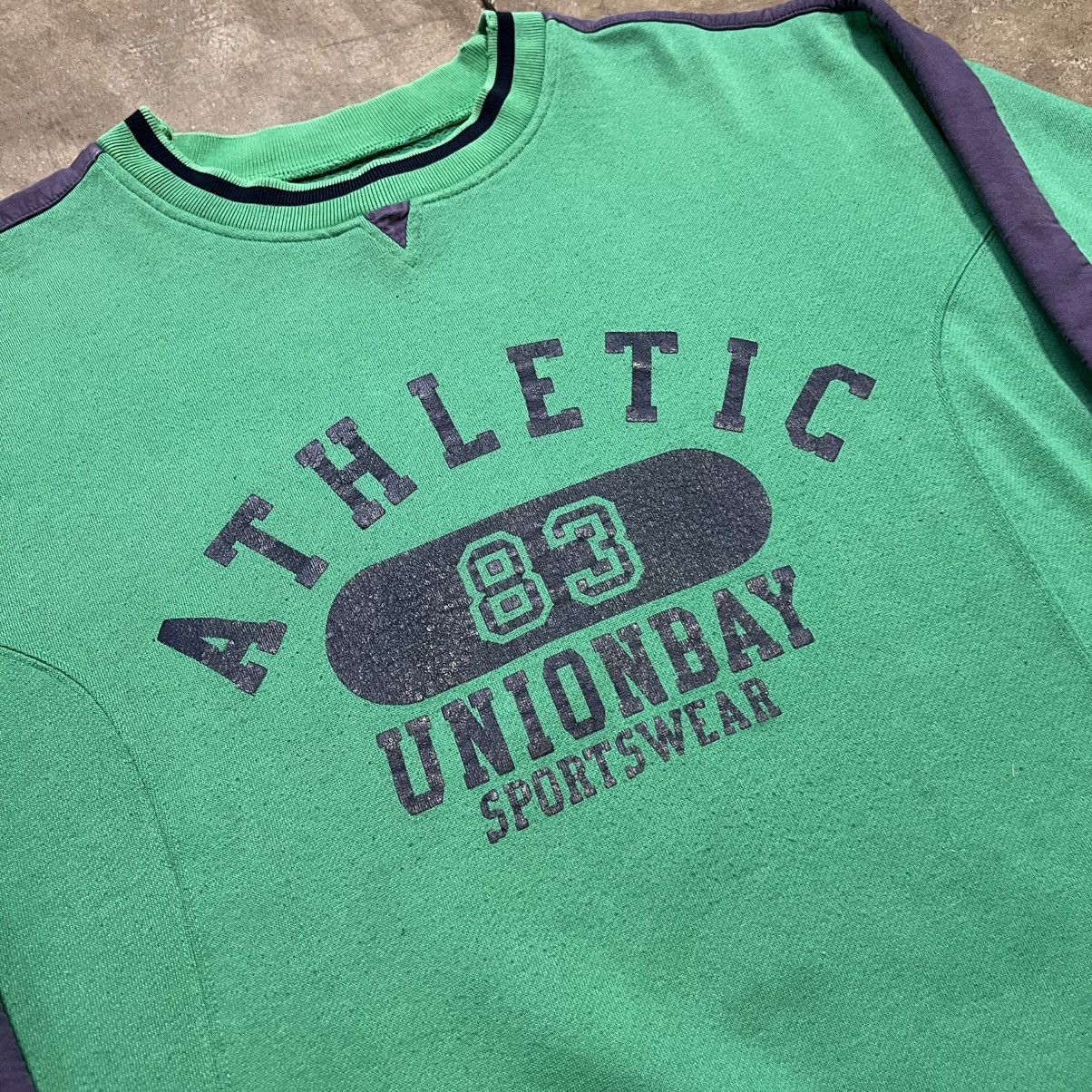 UNIONBAY Vintage Union Bay Crewneck Sweatshirt Striped Faded Y2K 90s Size US M / EU 48-50 / 2 - 4 Thumbnail