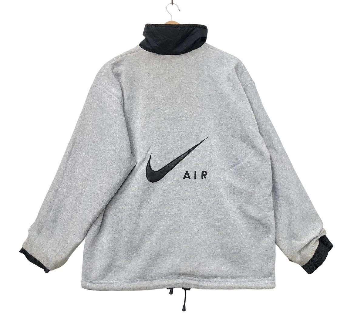 Japanese Brand Vintage 90s Nike Air Swoosh Reversible Jacket | L | Swag Size US L / EU 52-54 / 3 - 10 Thumbnail