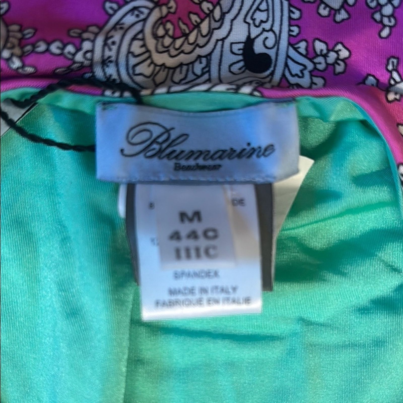 Blumarine NWT Blumarine Pink and Turquoise Floral Swimsuit Size M Size ONE SIZE - 4 Thumbnail