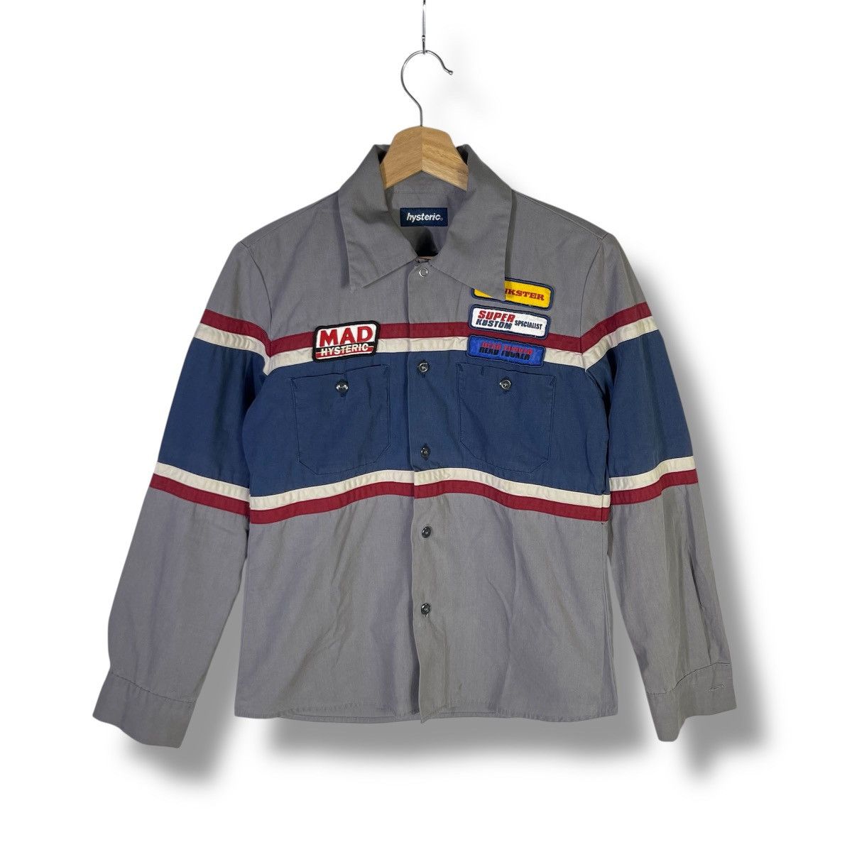 Hysteric Glamour Hysteric Glamour Mad Patches Motor Racer Shirt Size US S / EU 44-46 / 1 - 1 Thumbnail