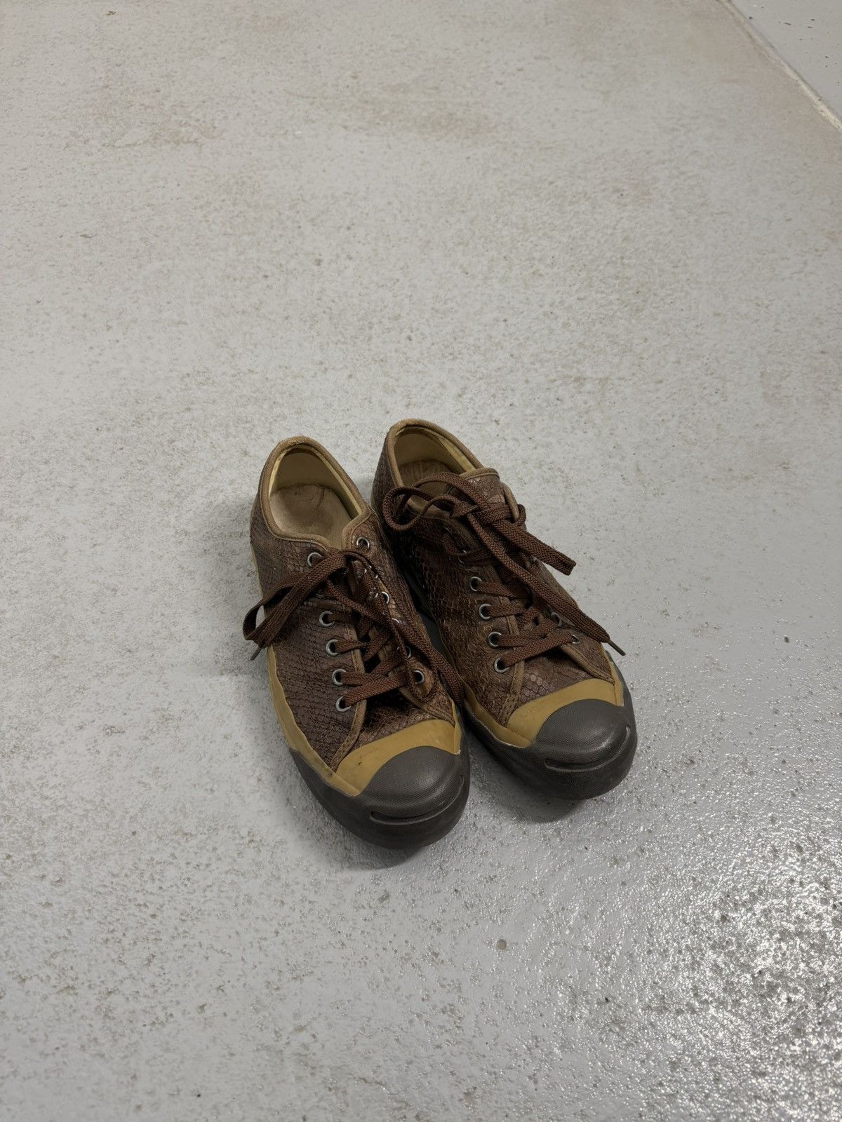 Converse × John Varvatos John Varvatos x Converse Snake Skin Leather Sneakers Size US 7 / EU 40 - 1 Thumbnail
