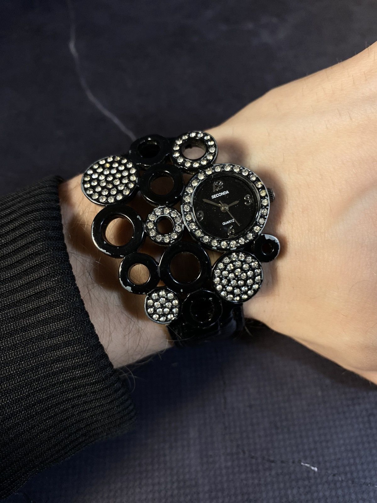 Japanese Brand Futuristic Watch with Leather Strap Japanese Brand Size ONE SIZE - 5 Thumbnail