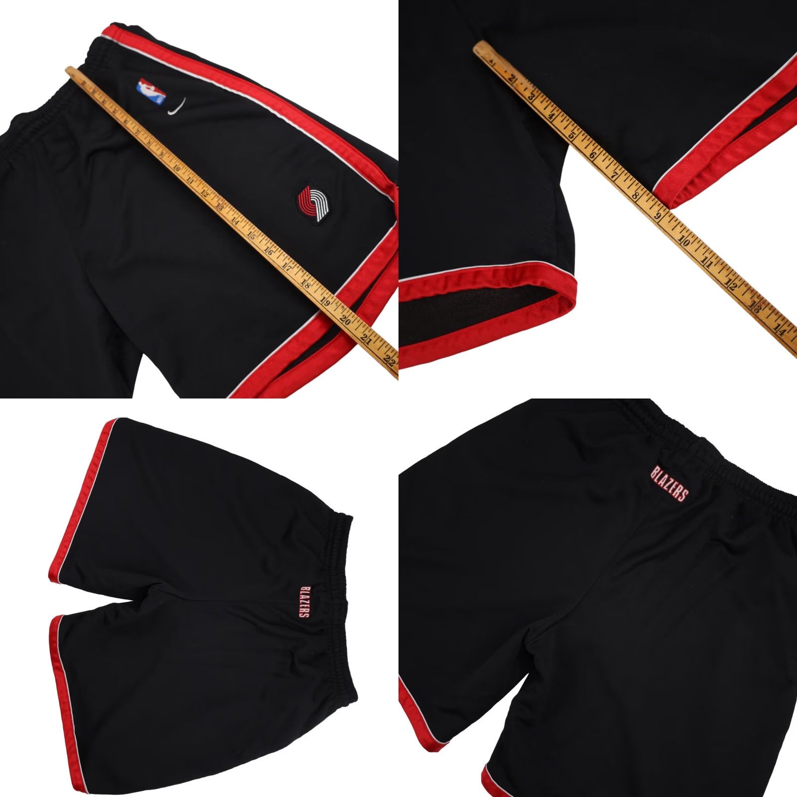 Nike VINTAGE Nike NBA Authentic Portland Blazers Basketball Shorts Black Mens Large Size US 33 - 8 Thumbnail
