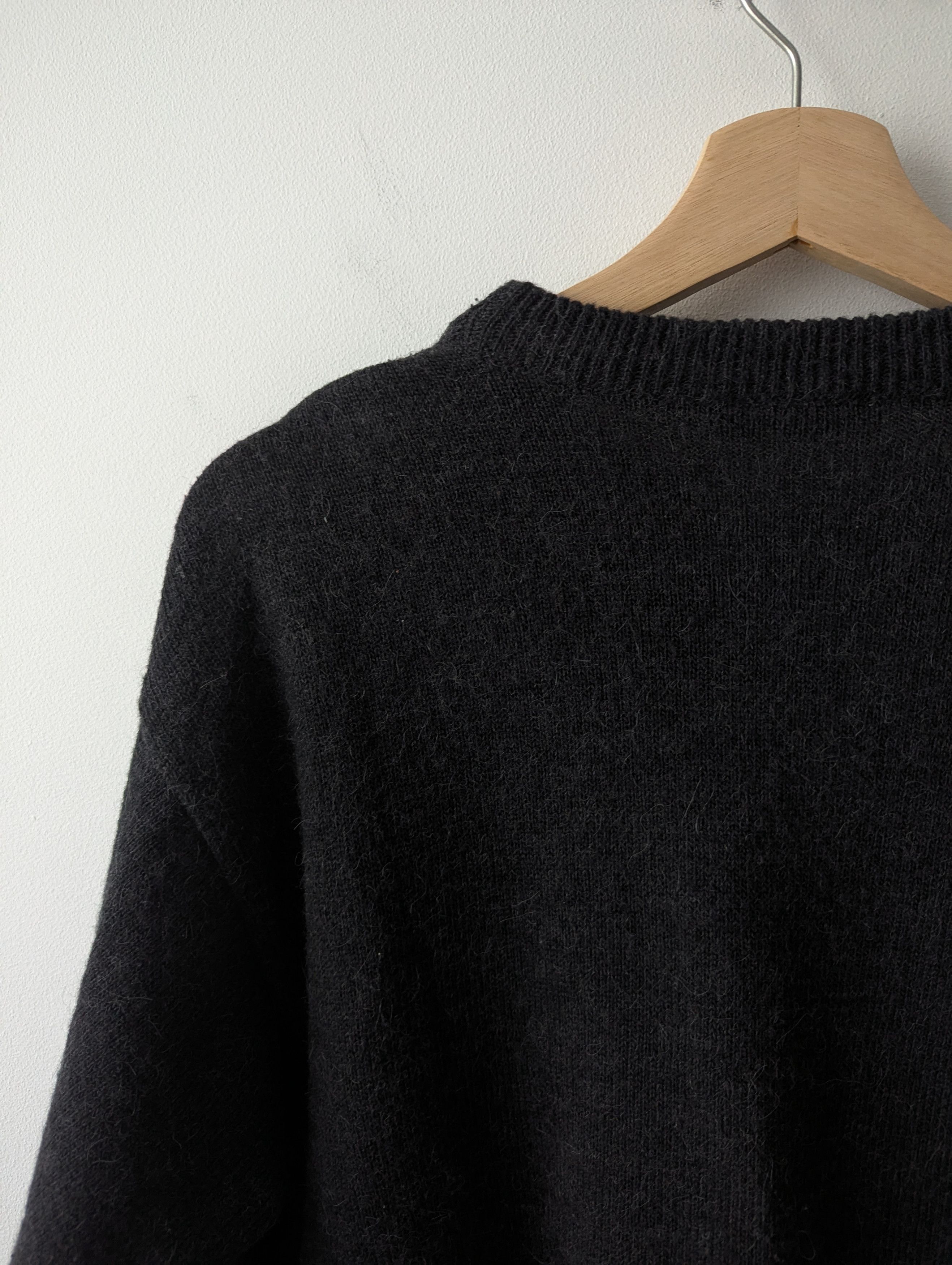Vintage Breidhof Vintage Wool Blend Knit Sweater Geometric Black Size US M / EU 48-50 / 2 - 9 Thumbnail