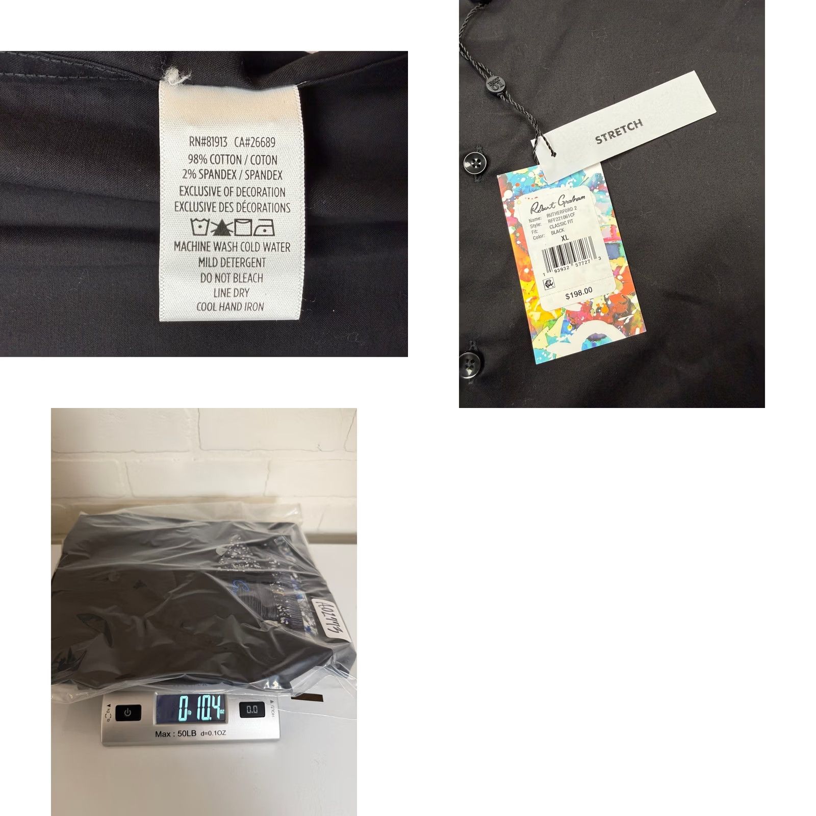 Robert Graham VINTAGE? No. Size US XL / EU 56 / 4 - 9 Thumbnail