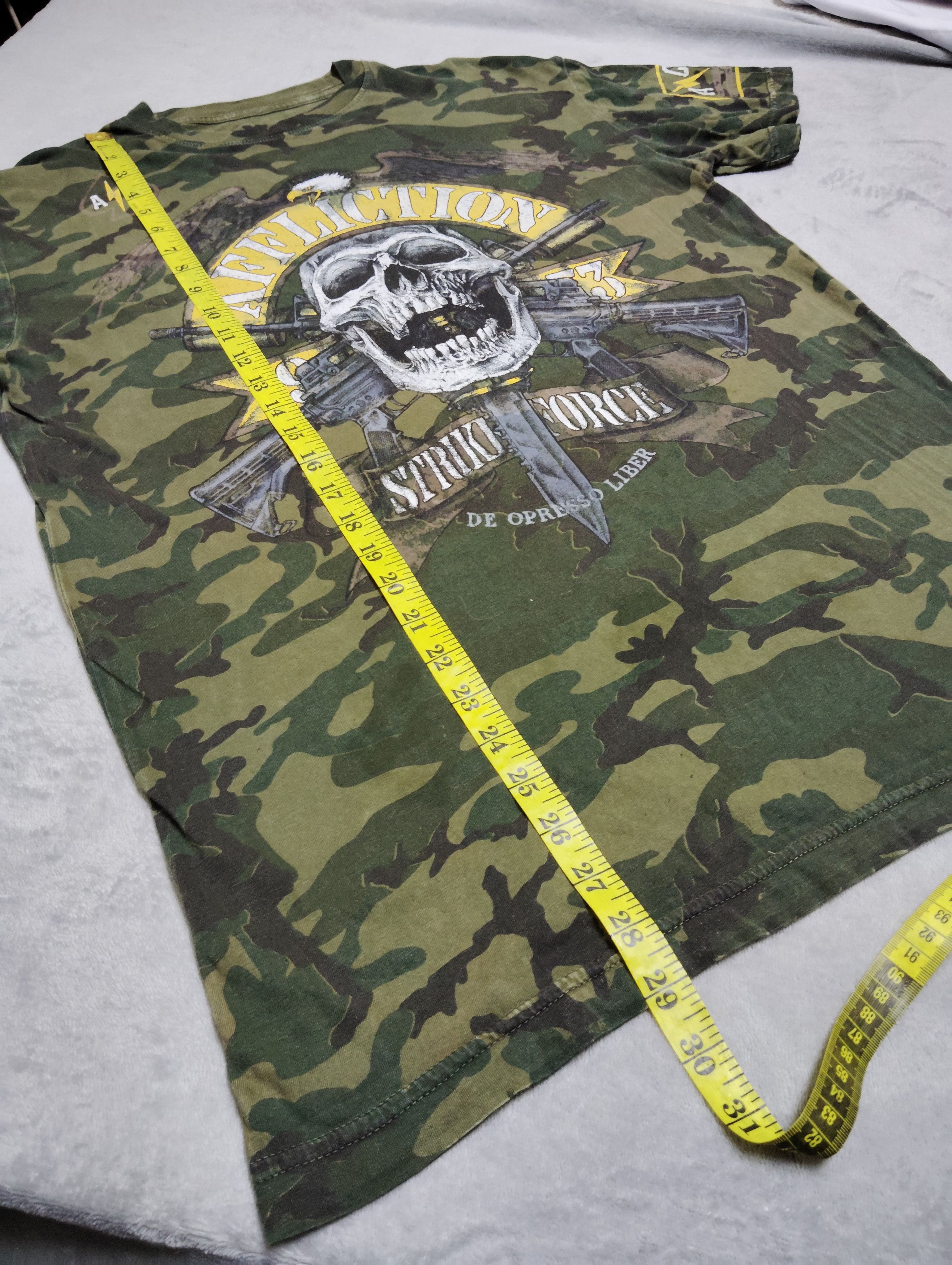 Affliction VINTAGE AFFLICTION "KILL EM ALL"CAMOUFLAGE ARMY TEES Size US M / EU 48-50 / 2 - 13 Thumbnail