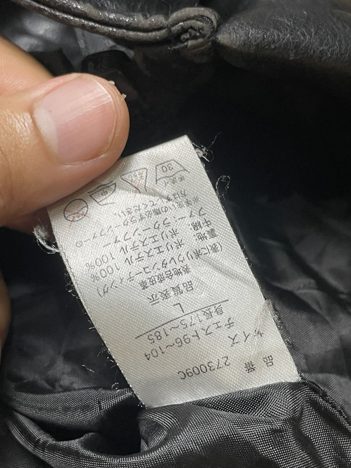 Japanese Brand × Vintage CLONE DEVGRU Embroidered Patches Puffer Leather Jacket (115) Size US L / EU 52-54 / 3 - 9 Thumbnail