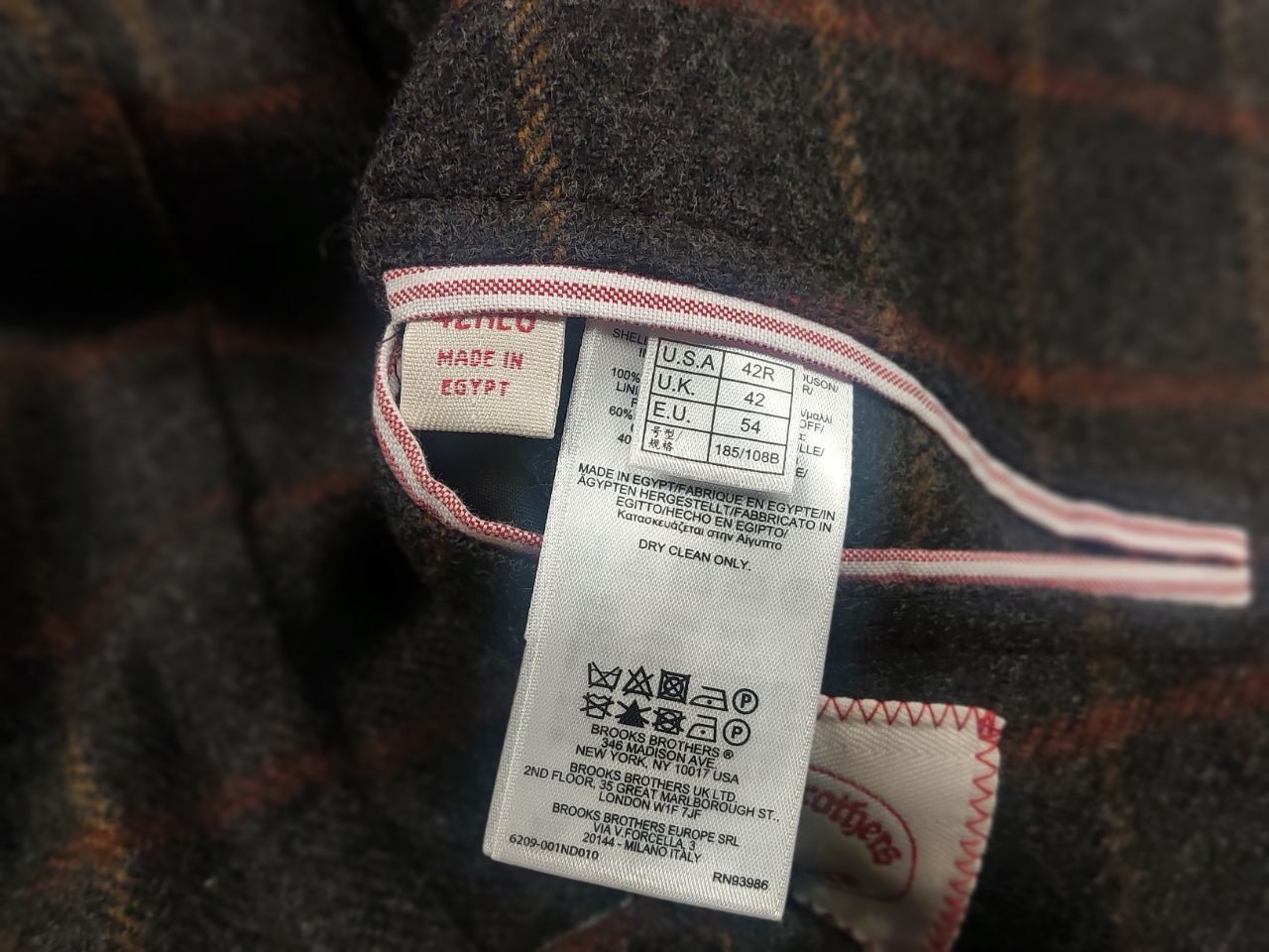 Brooks Brothers Brooks Brothers red fleece heritage Moon wool Blazer Jacket Size 42R - 17 Thumbnail