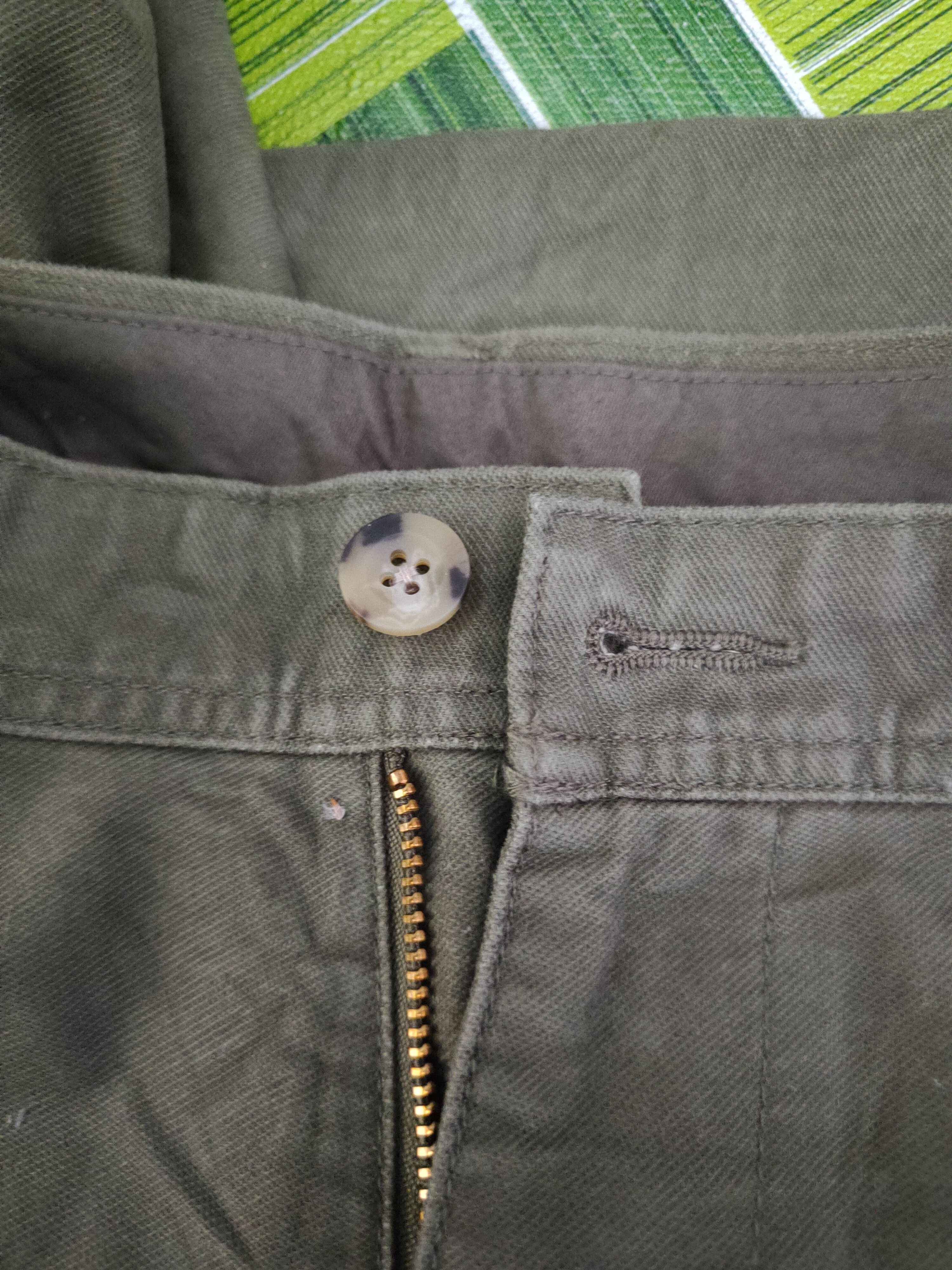 Vintage DL Petit Bonheur Inattendu Army Green Cargo Pants #2439 Size US 31 - 14 Thumbnail