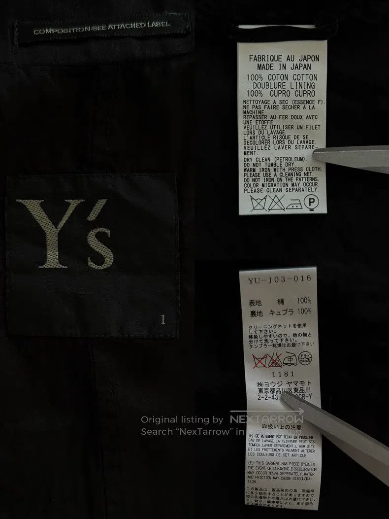 Yohji Yamamoto Yohji Yamamoto size 1 15SS Double Gauze Fishtail Suit Jacke Size S / US 4 / IT 40 - 9 Thumbnail
