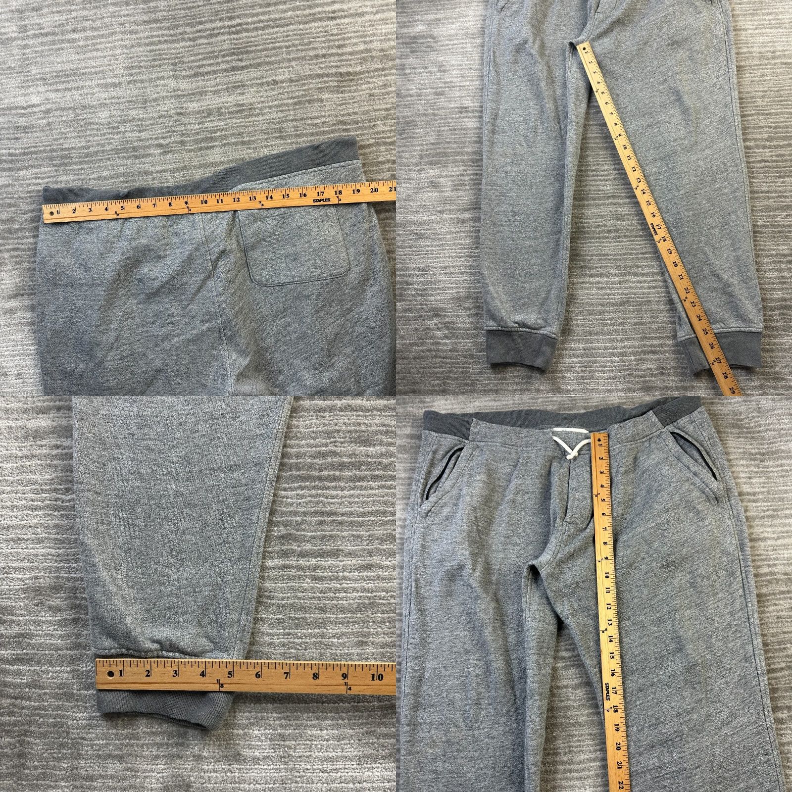 J.Crew J.CREW Pants Mens Large Gray Sweatpants Slim Classic Zip Pocket Knit Goods Size US 40 / EU 56 - 8 Thumbnail
