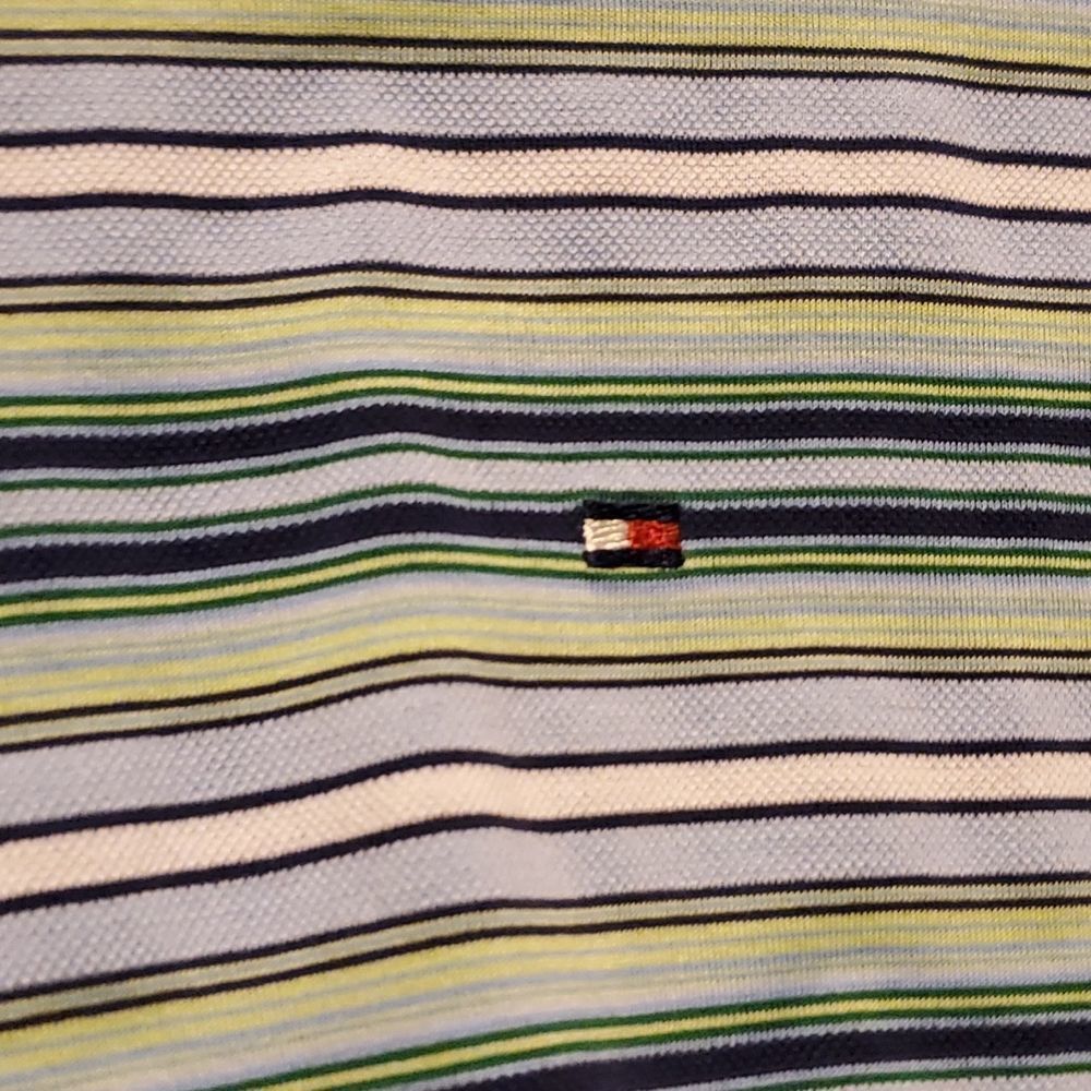 Tommy Hilfiger Tommy Hilfiger Men's Size Medium Blue Green Striped Cotton P Size US M / EU 48-50 / 2 - 5 Thumbnail