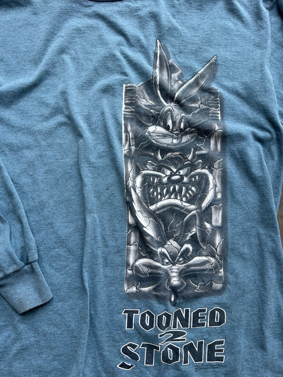 Fruit Of The Loom Vintage Y2K Tooned 2 Stone Size US XL / EU 56 / 4 - 2 Thumbnail