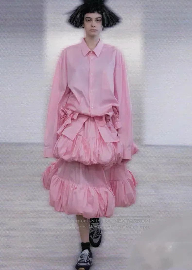 Comme des Garcons Comme Des Garcons Pink Bow Shirt Size S / US 4 / IT 40 - 2 Thumbnail