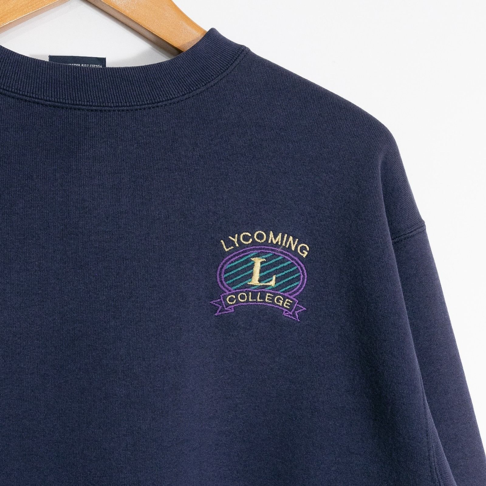 Vintage Vintage 90s Lycoming College Sweatshirt Mens Large Crewneck Size US L / EU 52-54 / 3 - 3 Thumbnail