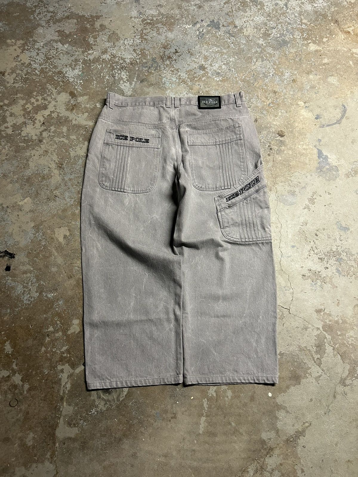 image of Jnco x Vintage 90's Vintage Icepole Baggy Skate Pants in Grey, Men's (Size 40)