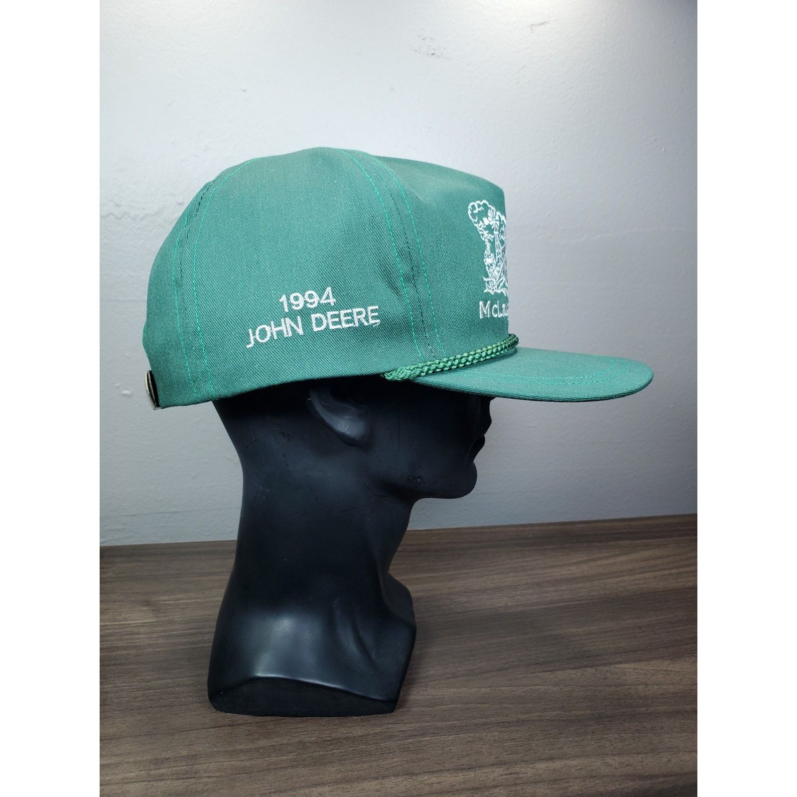 John Deere × Vintage 1994 John Deere McLaughlin Inc Greensburg KansasHat Cap Farm Size ONE SIZE - 6 Thumbnail