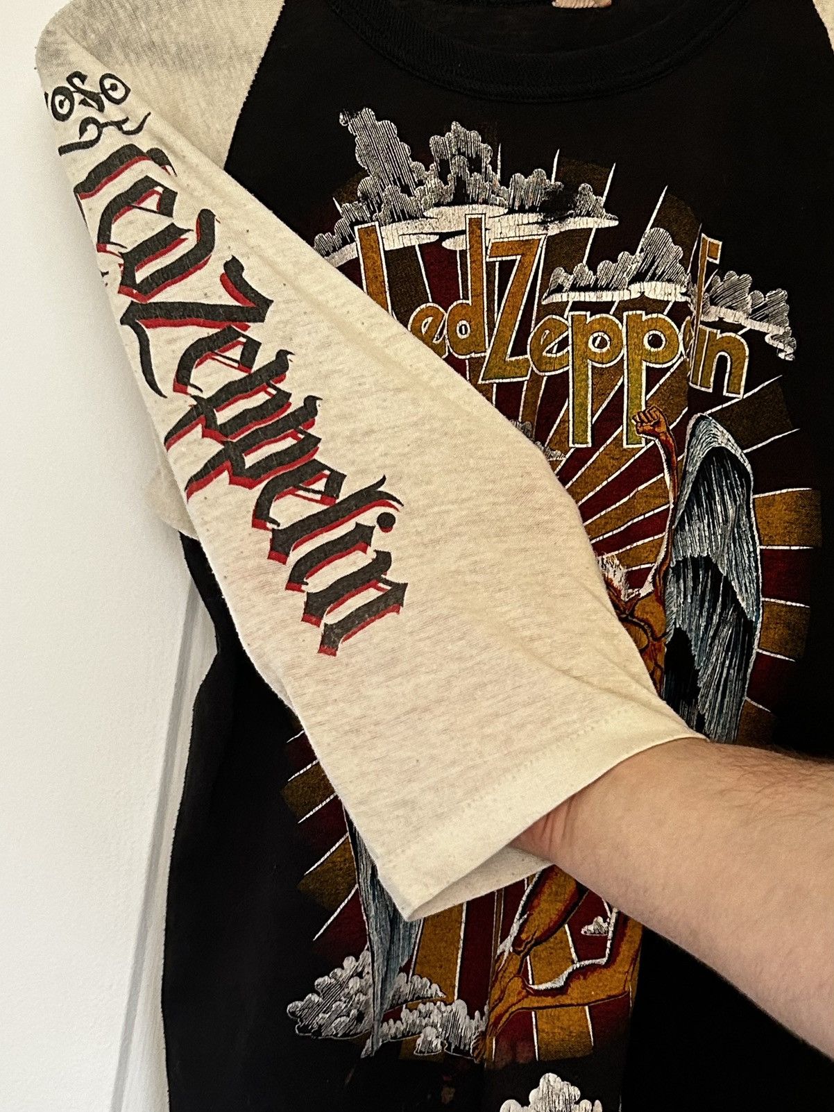Vintage Vintage 1970’s Led Zeppelin Raglan Size US M / EU 48-50 / 2 - 8 Thumbnail