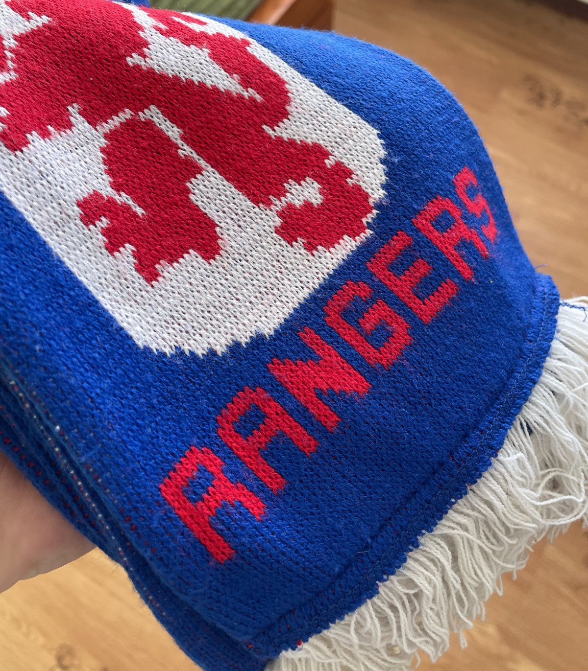 Vintage Vintage Glasgow Rangers FC Blue Football Soccer scarf Size ONE SIZE - 6 Thumbnail