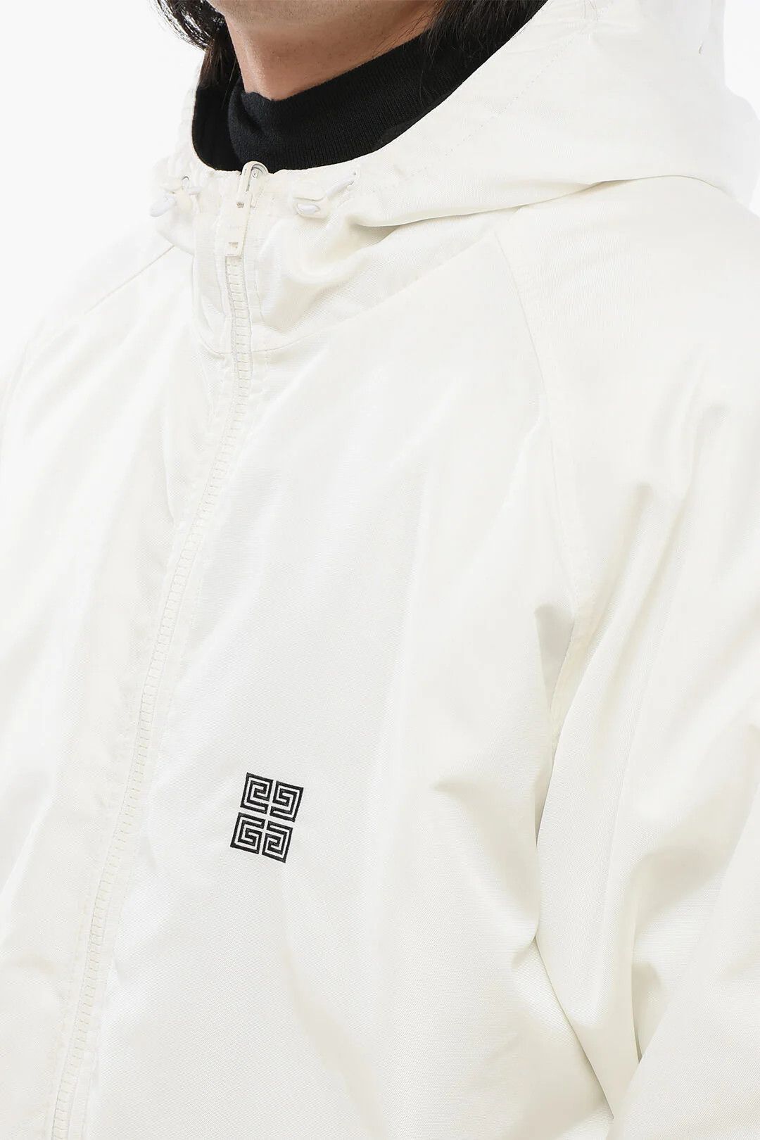Givenchy og1mm0326 Logo Padded Zip-up Parka in White Size US M / EU 48-50 / 2 - 3 Thumbnail