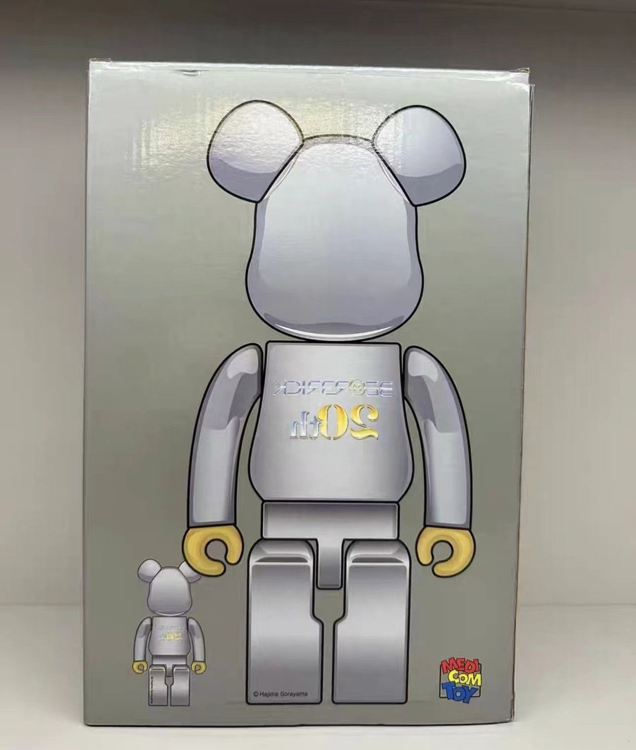 Japanese Brand Bearbrick 20th Anniversary 100% & 400% Set gold and silver Size ONE SIZE - 3 Thumbnail