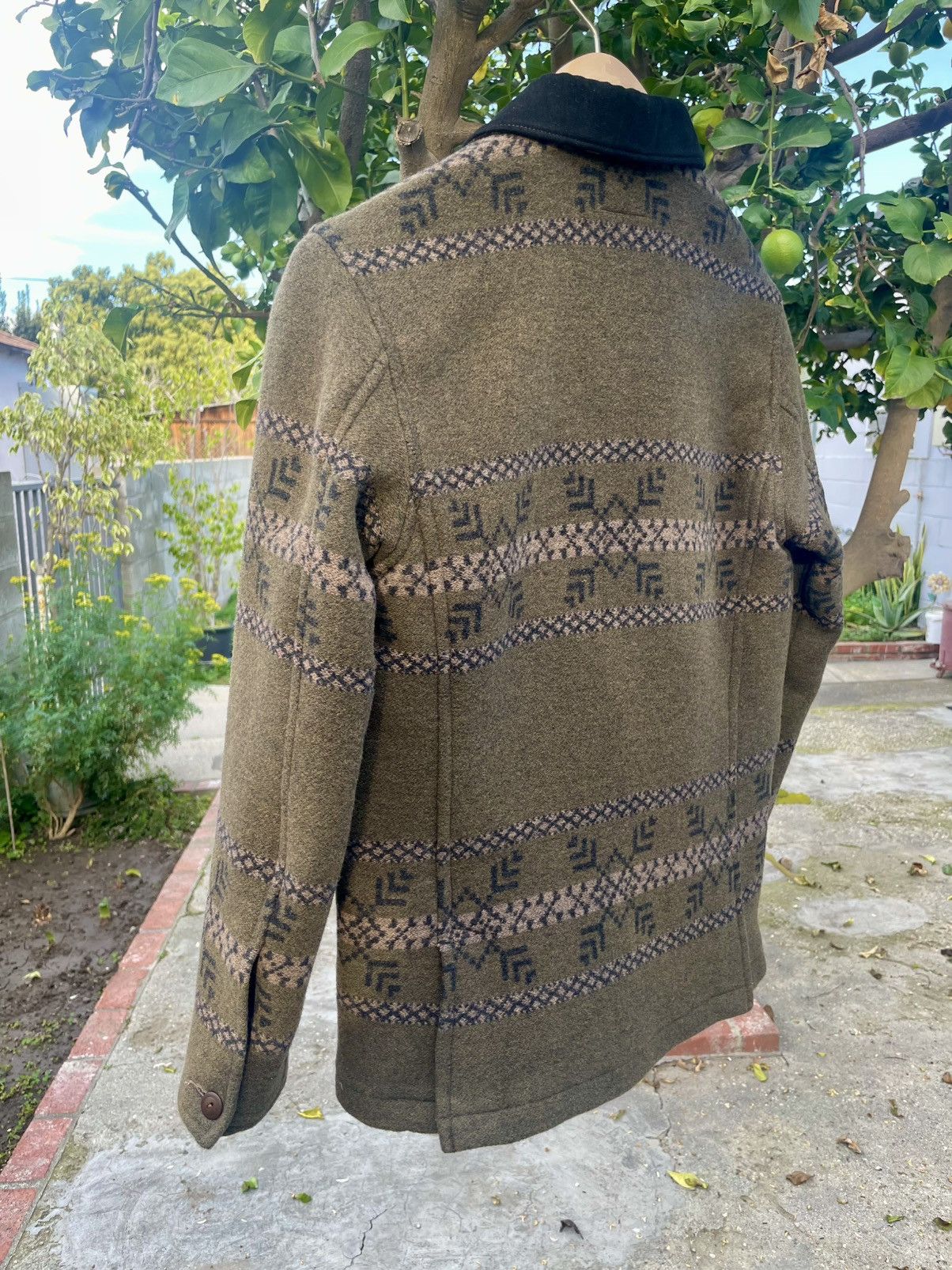 RRL Ralph Lauren RRL Ralph Lauren Western Jacquard Jacket Wool Olive Size US XS / EU 42 / 0 - 8 Thumbnail